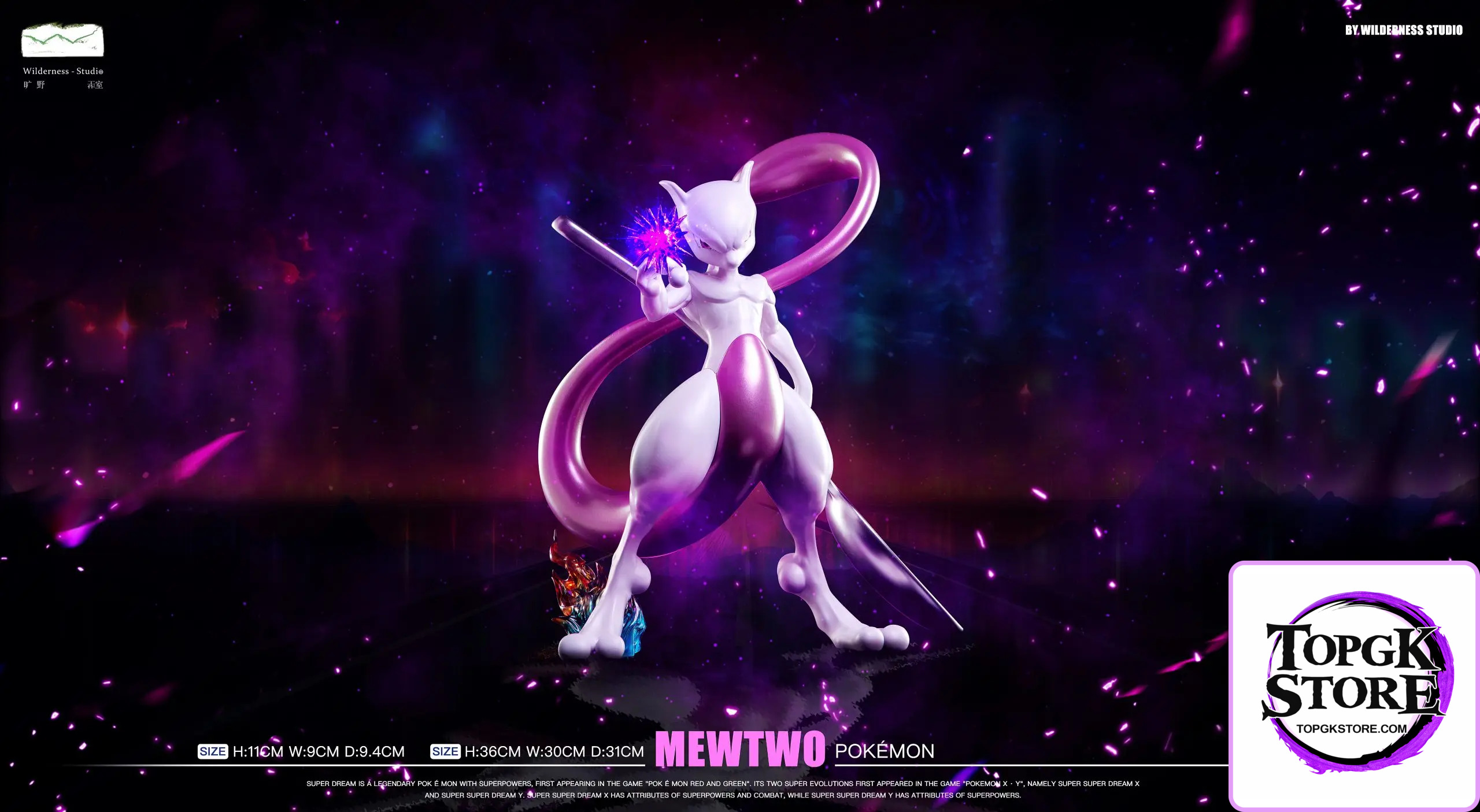 Wilderness Studio – Pokémon Dual scale Statues 1st the strongest Mewtwo - Photo 1 | TopGKStore