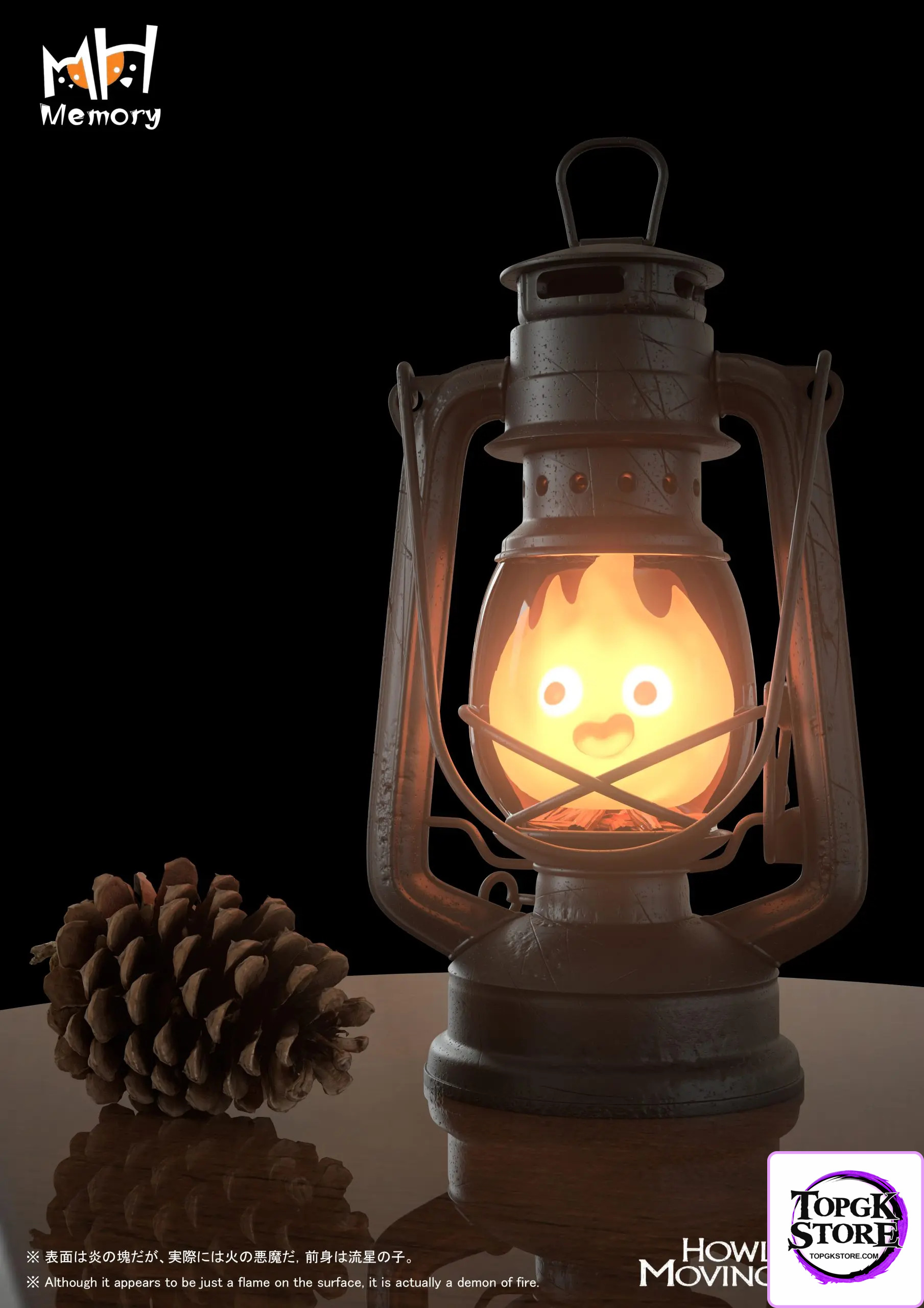 Memory Studio – Howl’s Moving Castle Calcifer Table Lamp - Photo 2 | TopGKStore