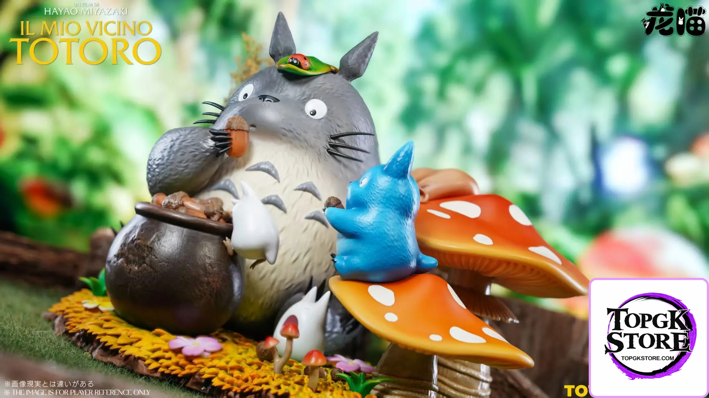 Long Miao Studio – My Neighbor Totoro Totoro Eating  Acorn - Photo 2 | TopGKStore