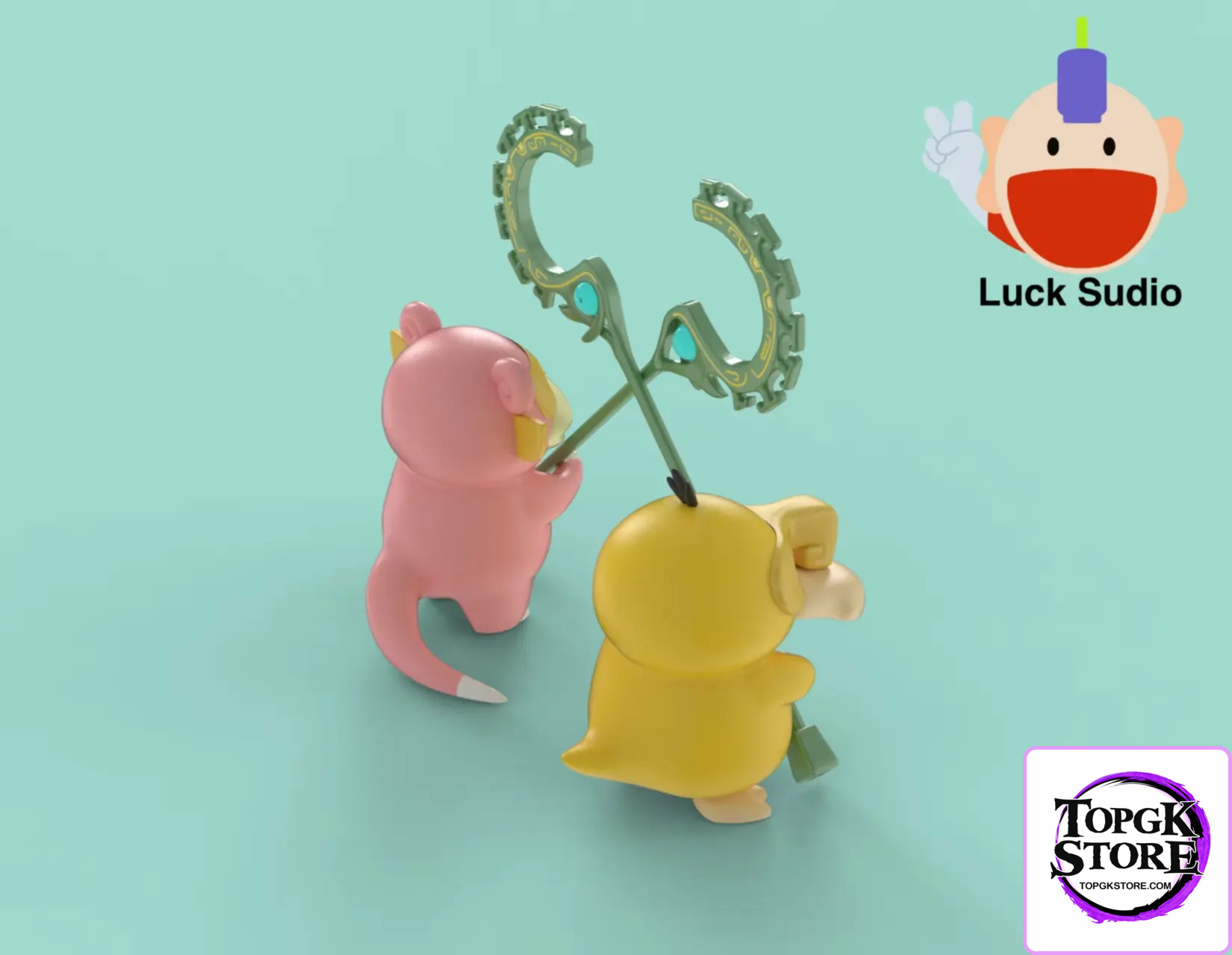 BBD Studio & Luck studio – Pokémon Slowpoke&Psyduck cos Barrier Beast - Photo 5 | TopGKStore