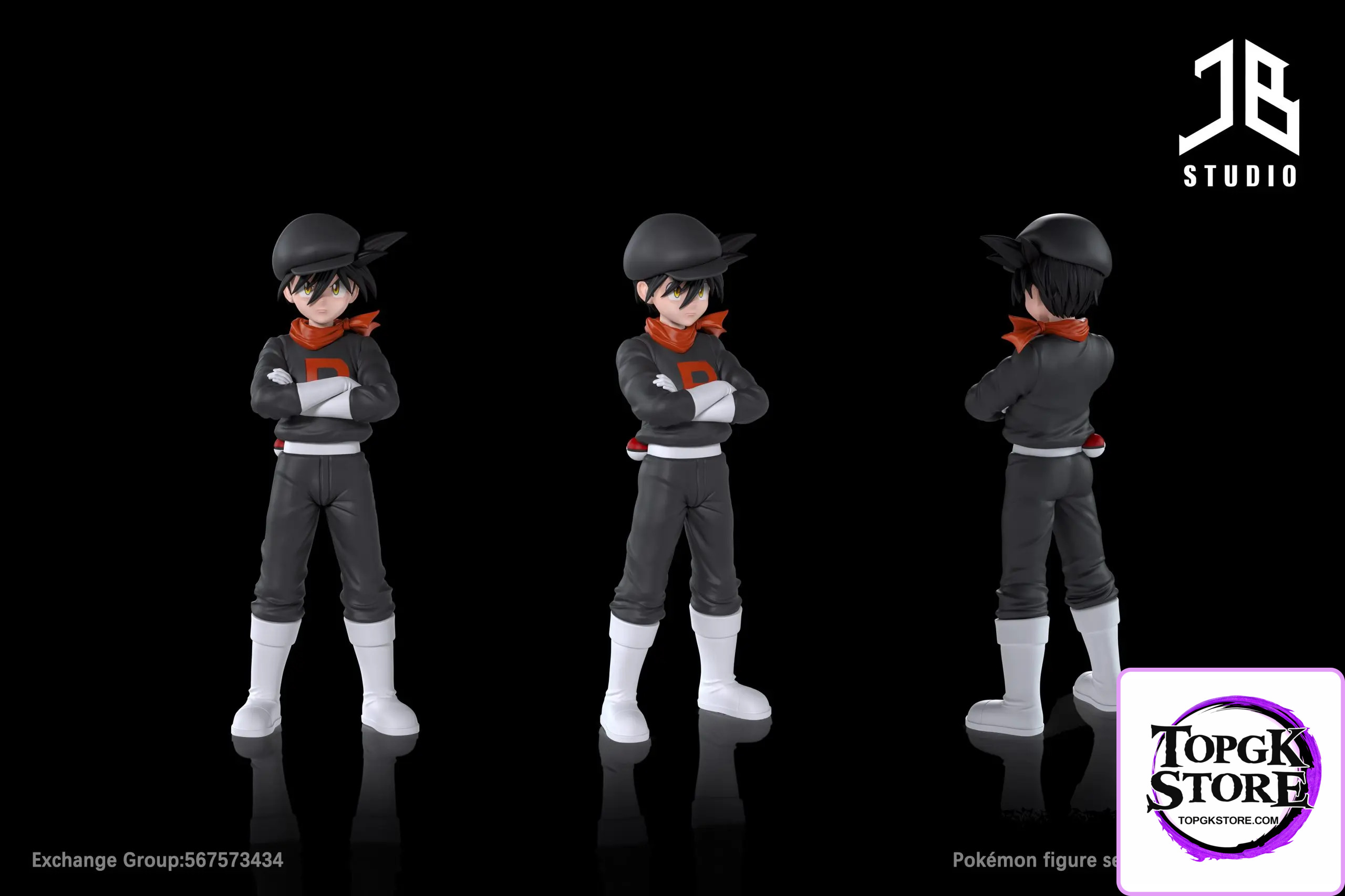 JB Studio – Pokémon Red Team Rocket Uniform - Photo 2 | TopGKStore