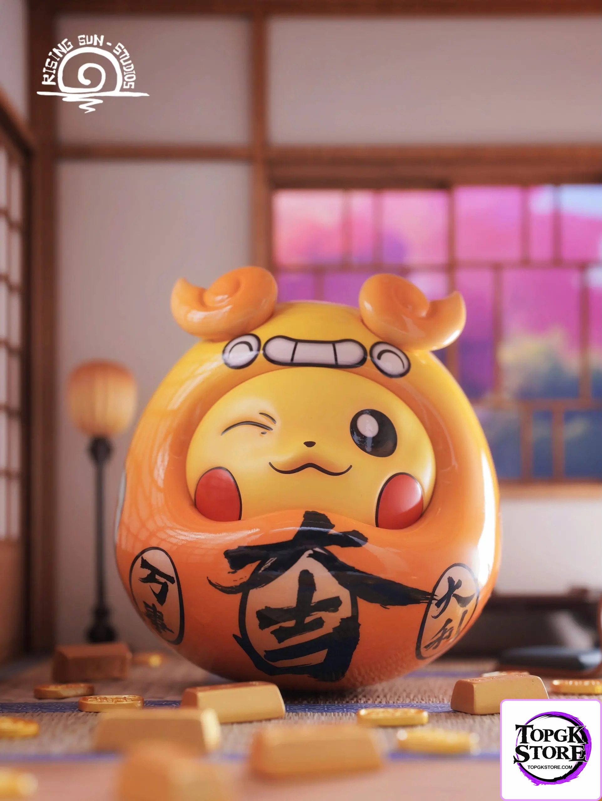 Rising Sun Studio – Daruma 01 Pikachu - Photo 1 | TopGKStore