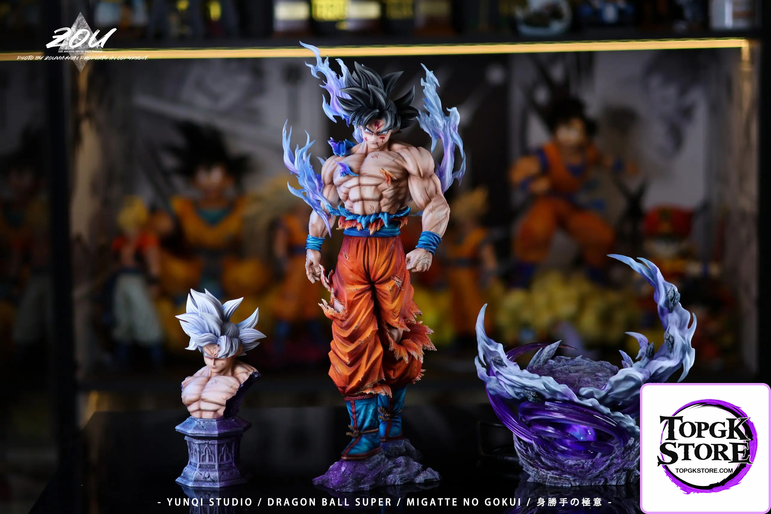 YUN QI Studio – Dragon Ball Light carving series Migatte no Gokui Son Goku - Photo 5 | TopGKStore