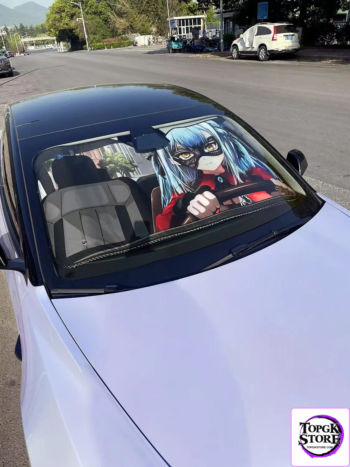 Plover Studio – BanG Dream! Car front sunshade Ave Mujica - Photo 3 | TopGKStore