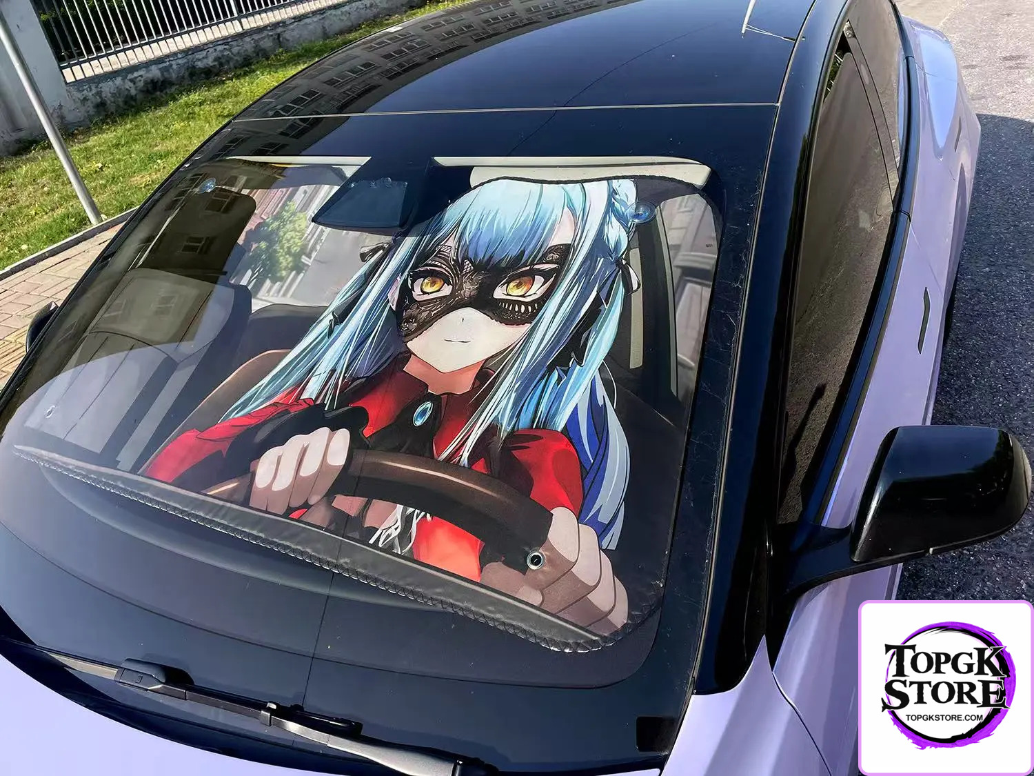 Plover Studio – BanG Dream! Car front sunshade Ave Mujica - Photo 4 | TopGKStore