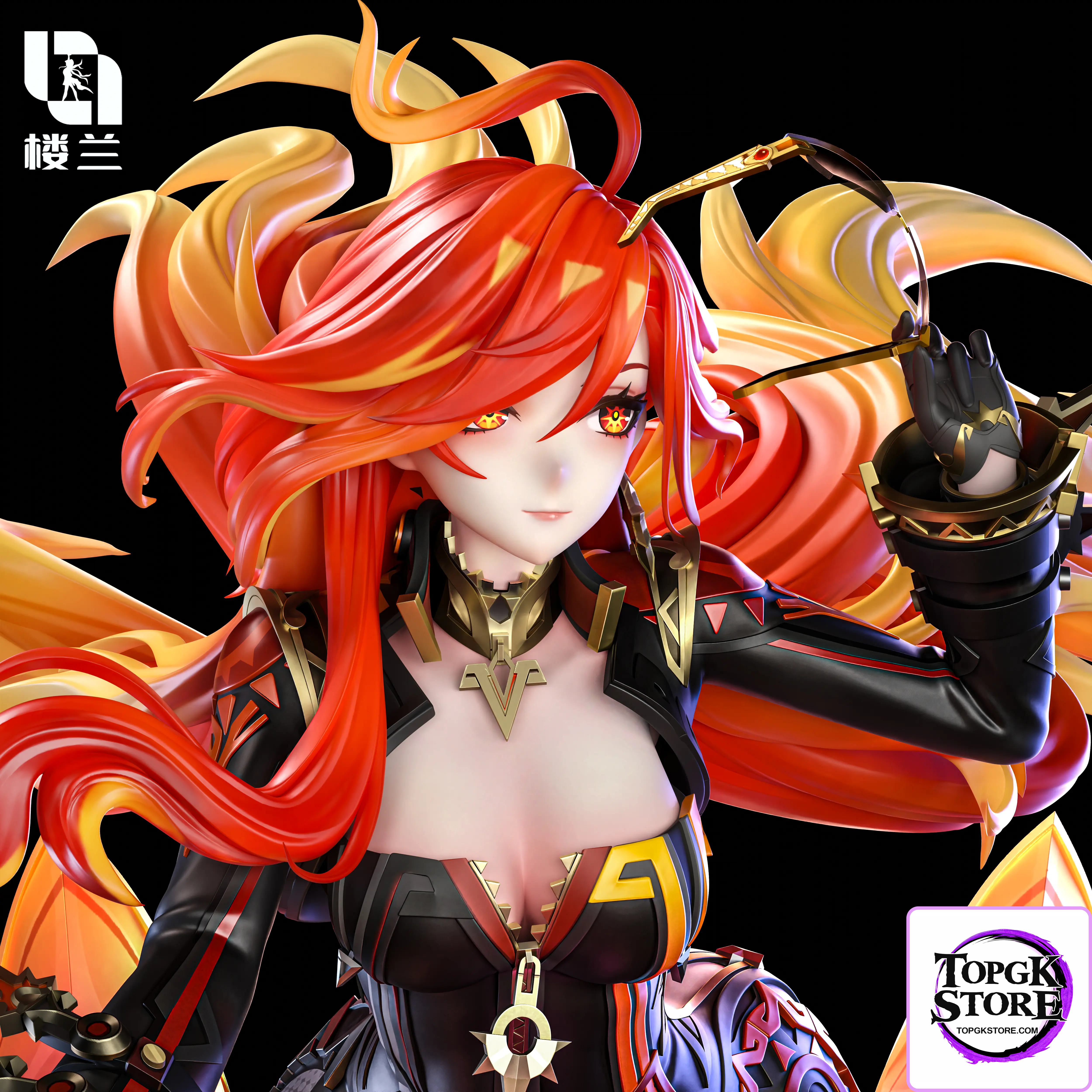 Lou Lan Studio – Genshin Impact Pyro God Motorcycle Mavuika - Photo 3 | TopGKStore