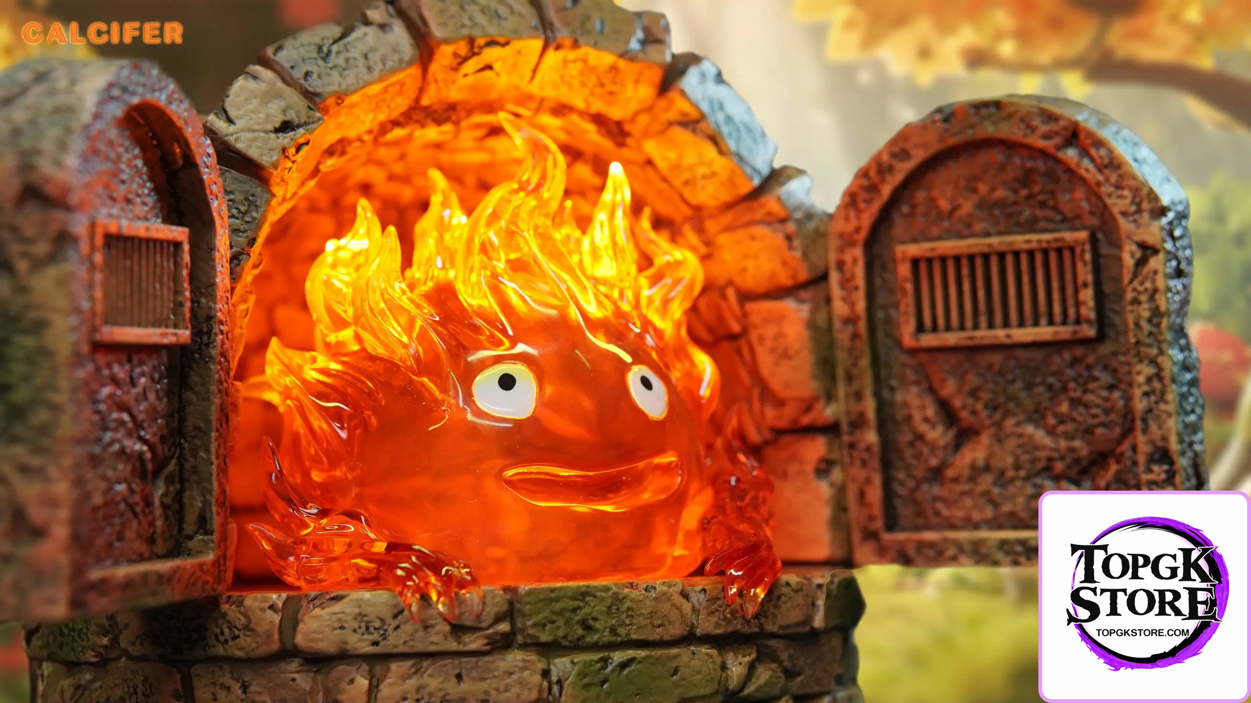 Hit Face Studio – Howl’s Moving Castle Hayao Miyazaki Fortune Series #2 Calcifer in the Fireplace - Photo 1 | Top