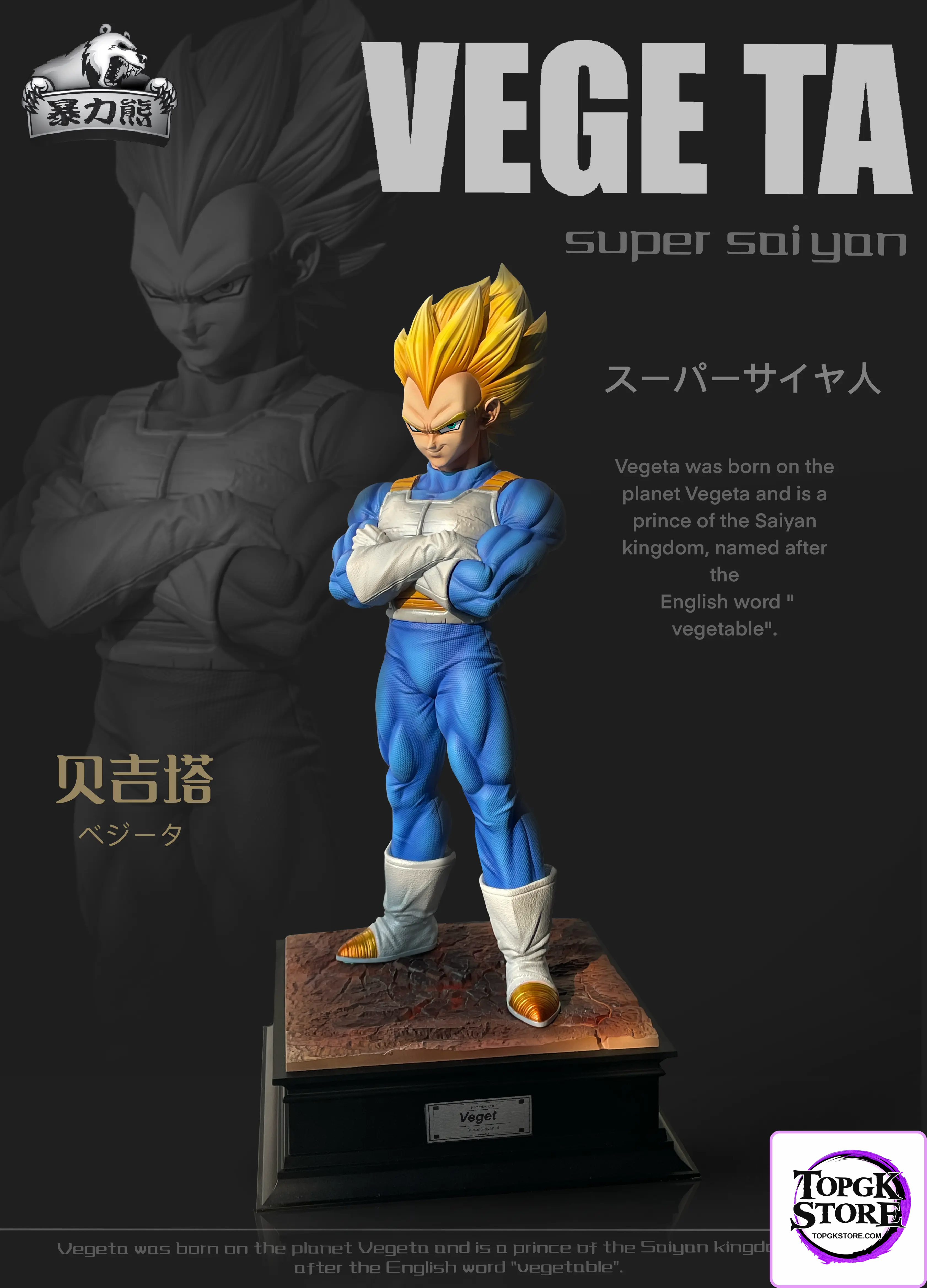 Violent Bear Studio – Dragon Ball DAIMA Super Saiyan 3 Vegeta - Photo 5 | TopGKStore