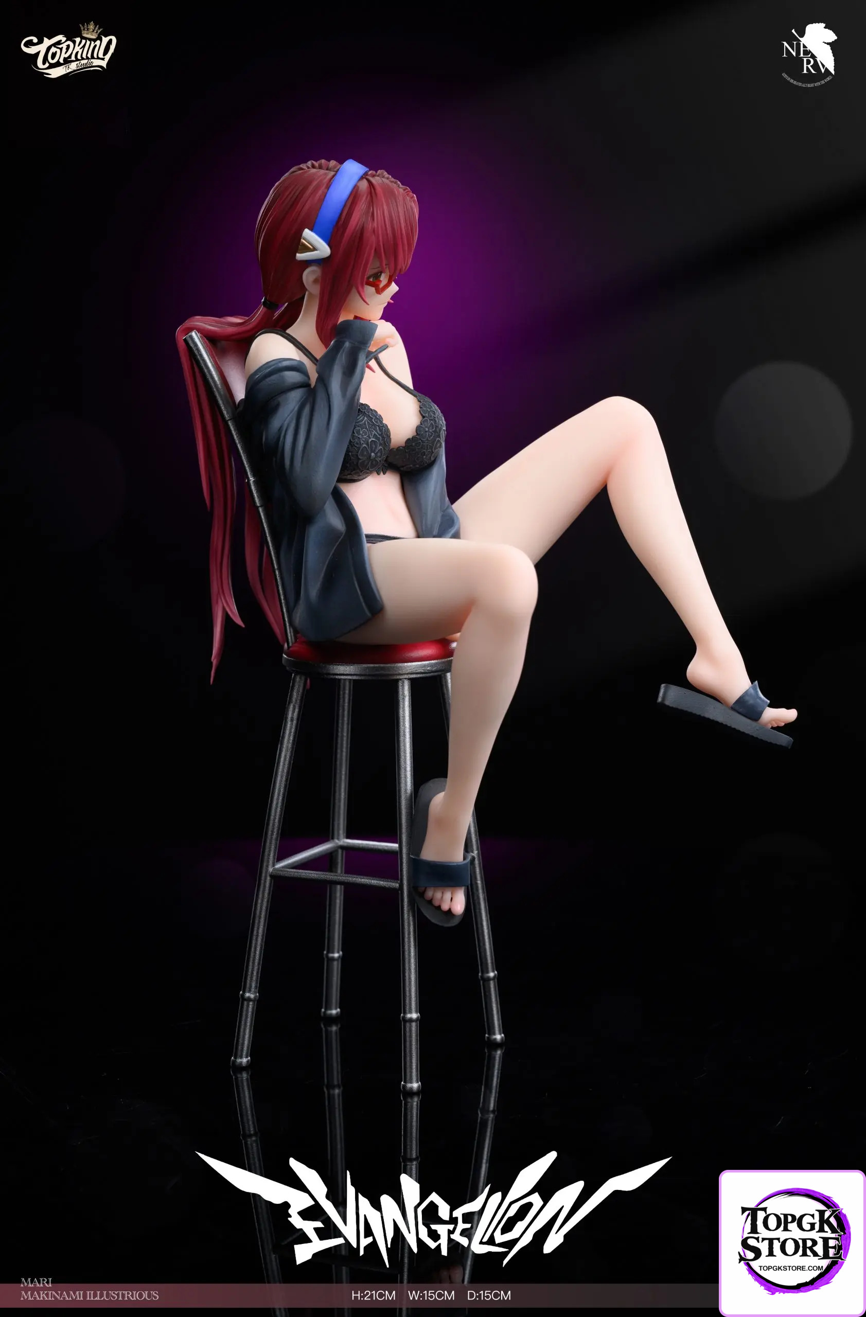 TOP KING Studio – Neon Genesis Evangelion Sitting Makinami - Photo 3 | TopGKStore