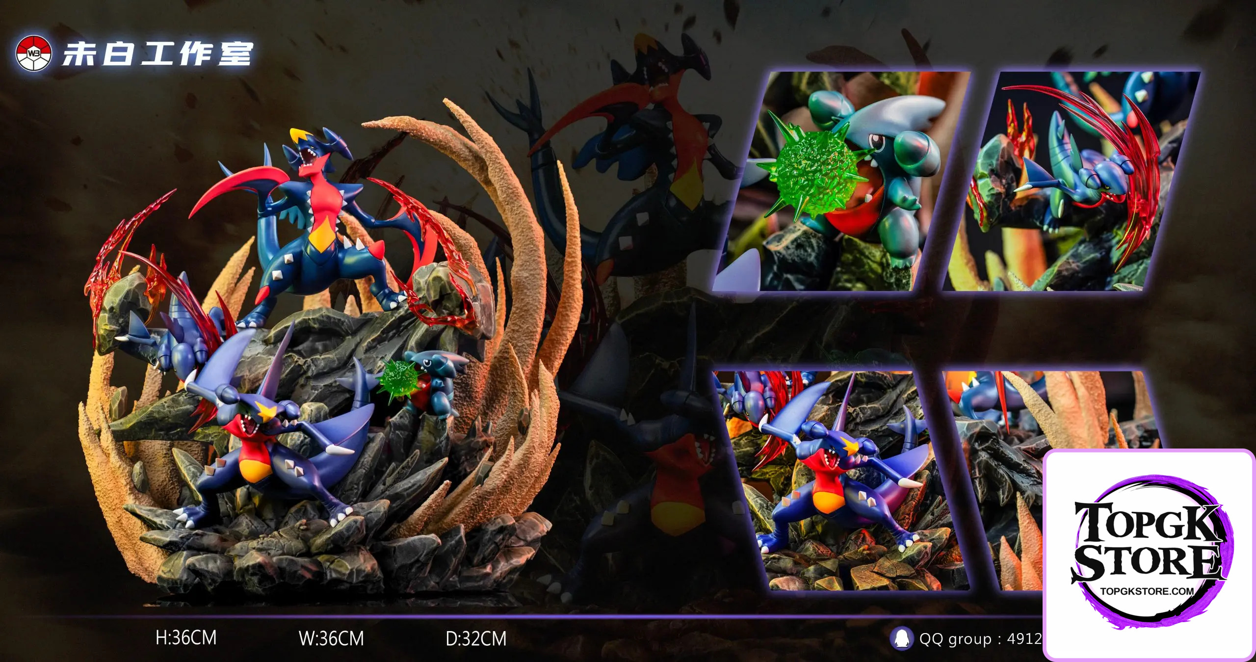 WB Studio – Pokémon Garchomp Evolution Line - Photo 2 | TopGKStore