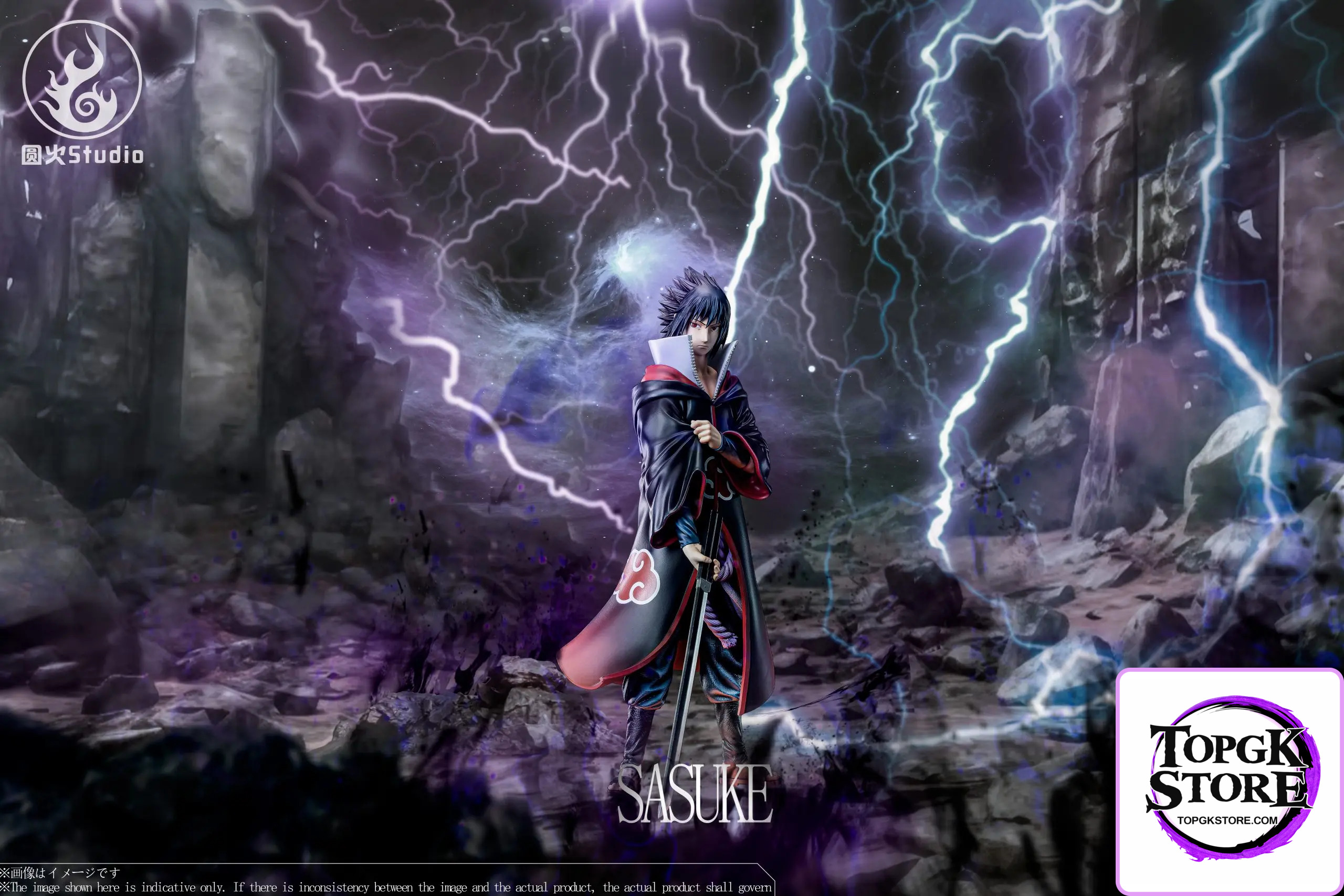 Yuan Huo Studio – Naruto Black Robe Cool Man Uchiha Sasuke - Photo 1 | TopGKStore