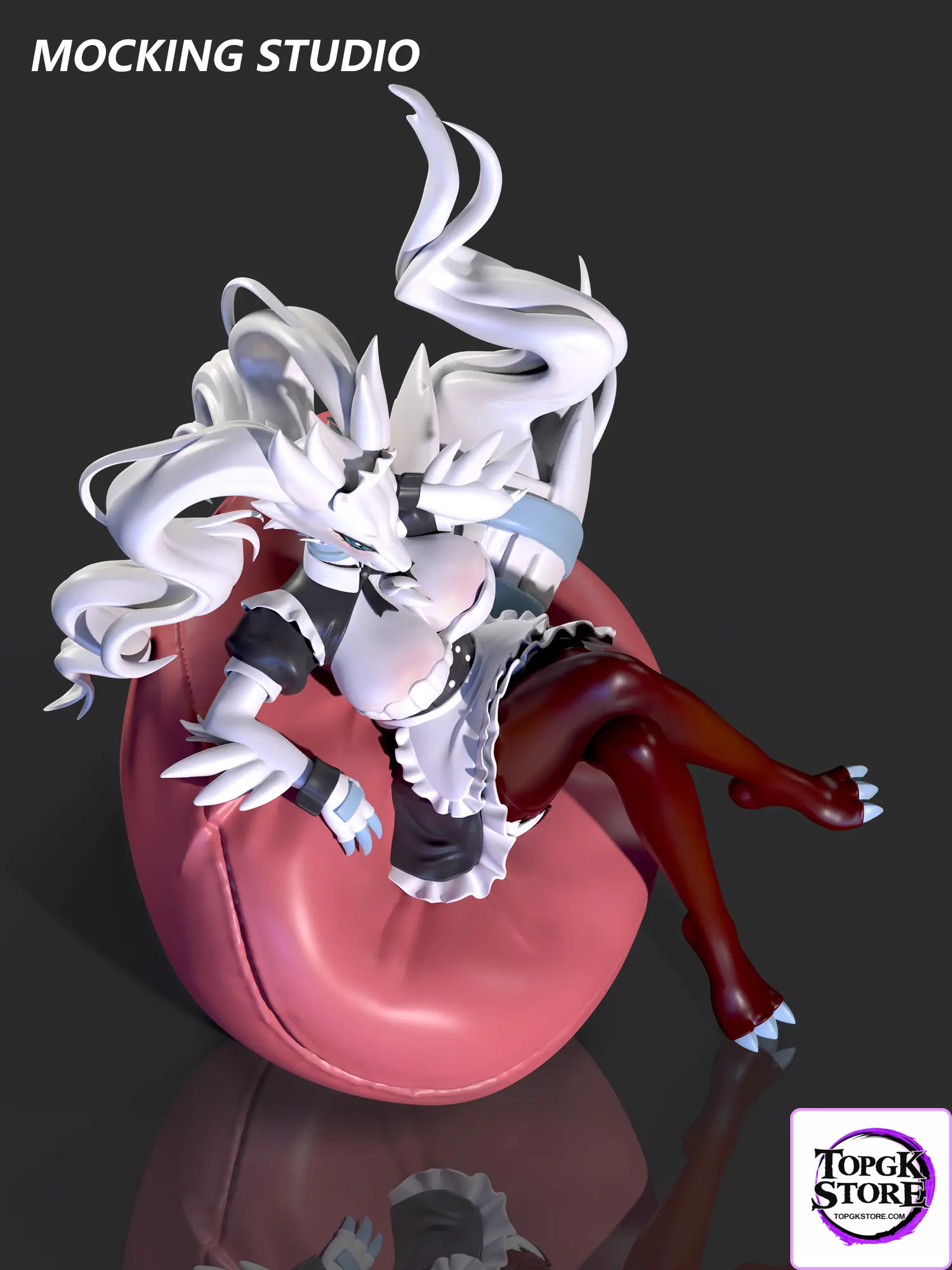 Zhu Yi Wan Jia Studio – Pokémon Sexy Sports Reshiram and Maid White Dragon Reshiram - Photo 5 | TopGKStore