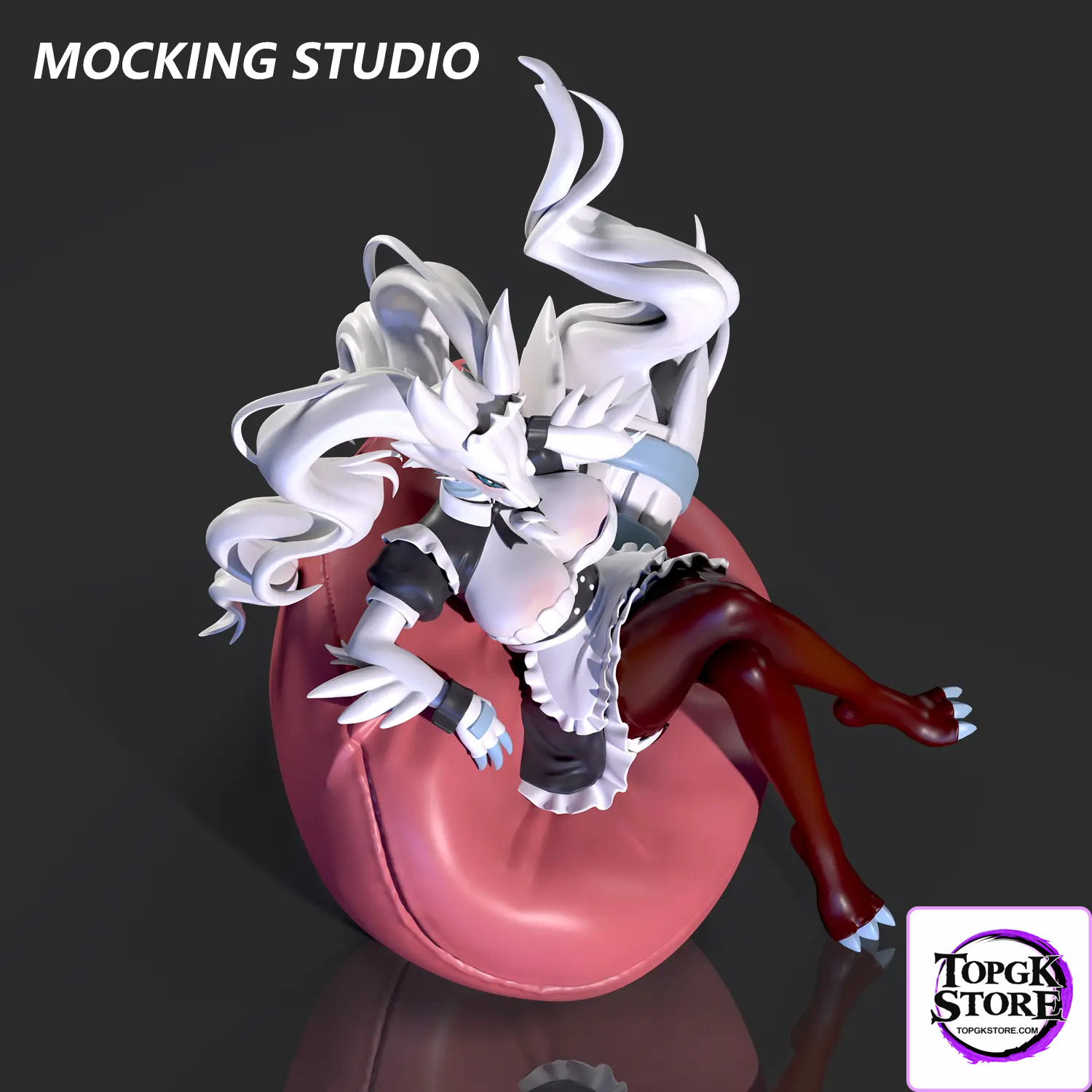 Zhu Yi Wan Jia Studio – Pokémon Sexy Sports Reshiram and Maid White Dragon Reshiram - Photo 3 | TopGKStore