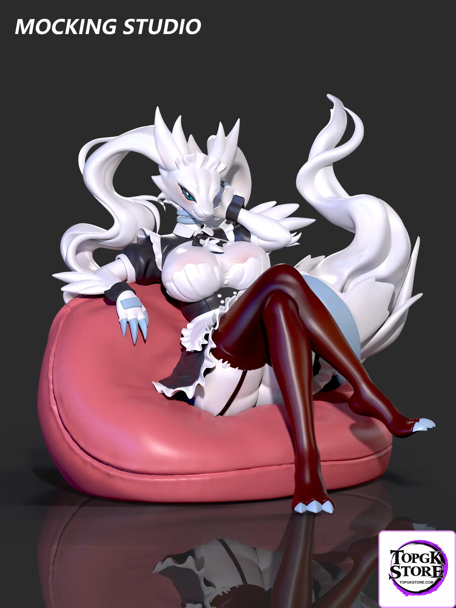 Zhu Yi Wan Jia Studio – Pokémon Sexy Sports Reshiram and Maid White Dragon Reshiram - Photo 4 | TopGKStore