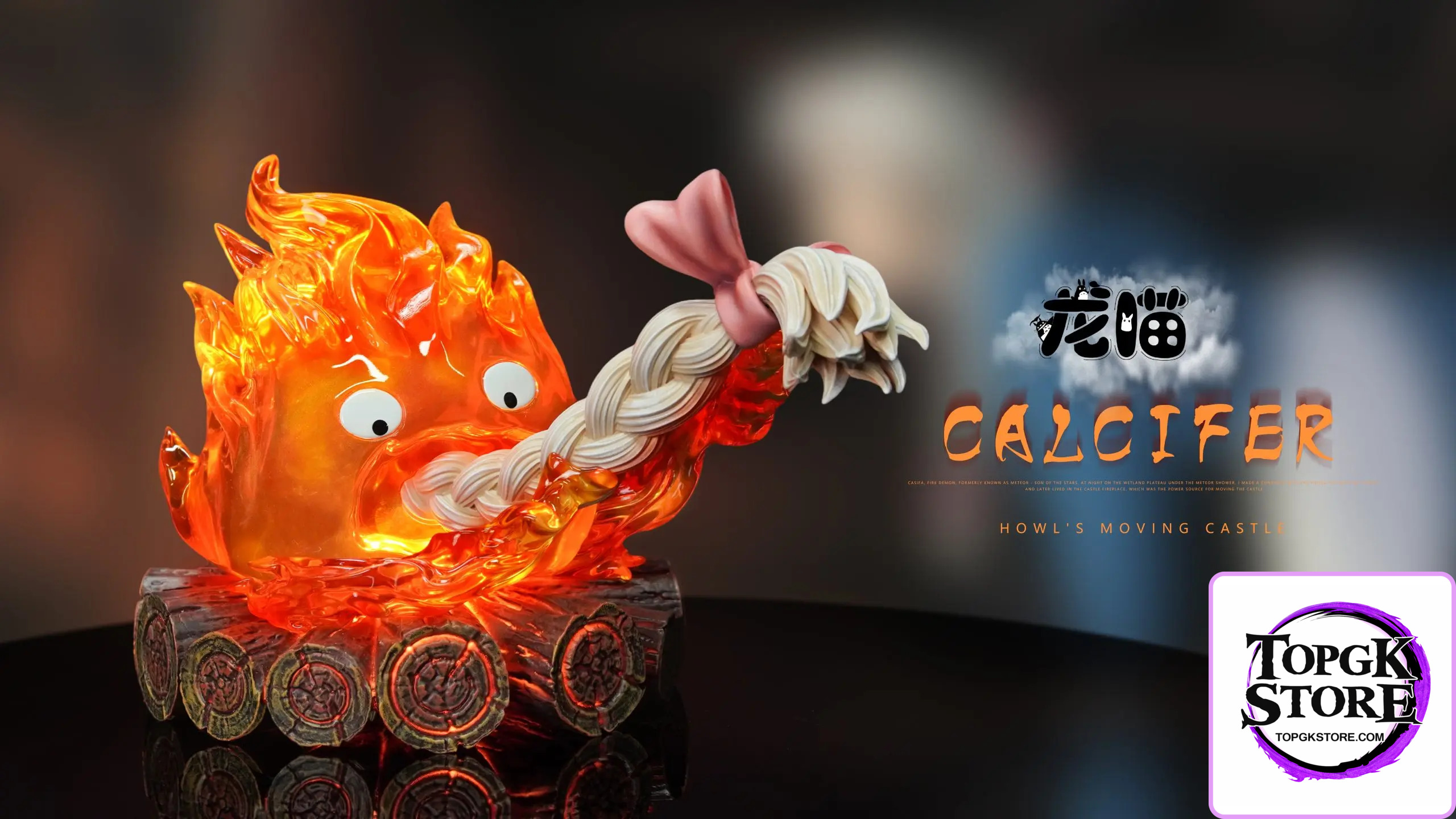 Long Miao Studio – Howl’s Moving Castle Calcifer eating hair - Photo 4 | TopGKStore