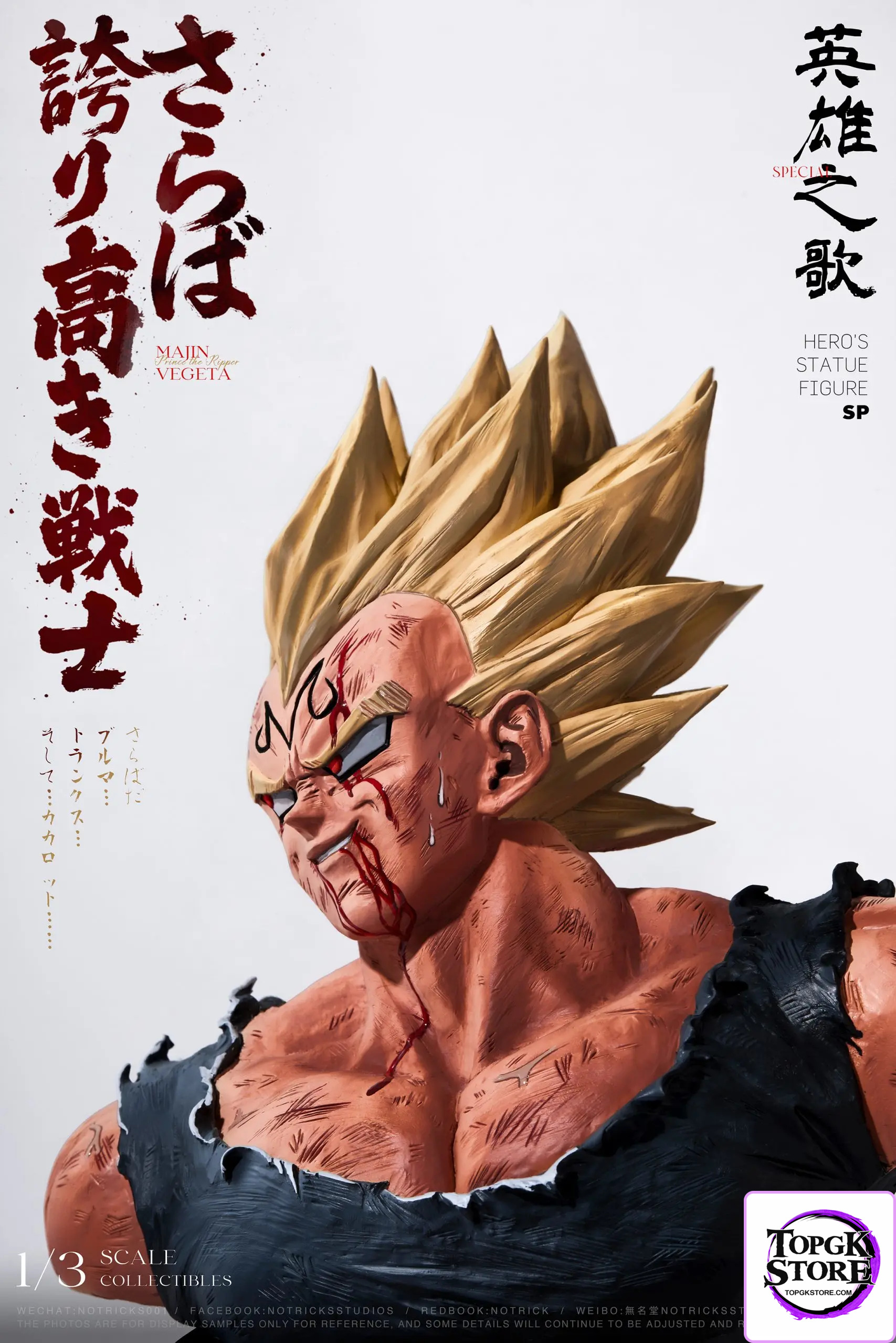 NOTRICKS Studio – Dragon Ball Vegeta Bust - Photo 1 | TopGKStore