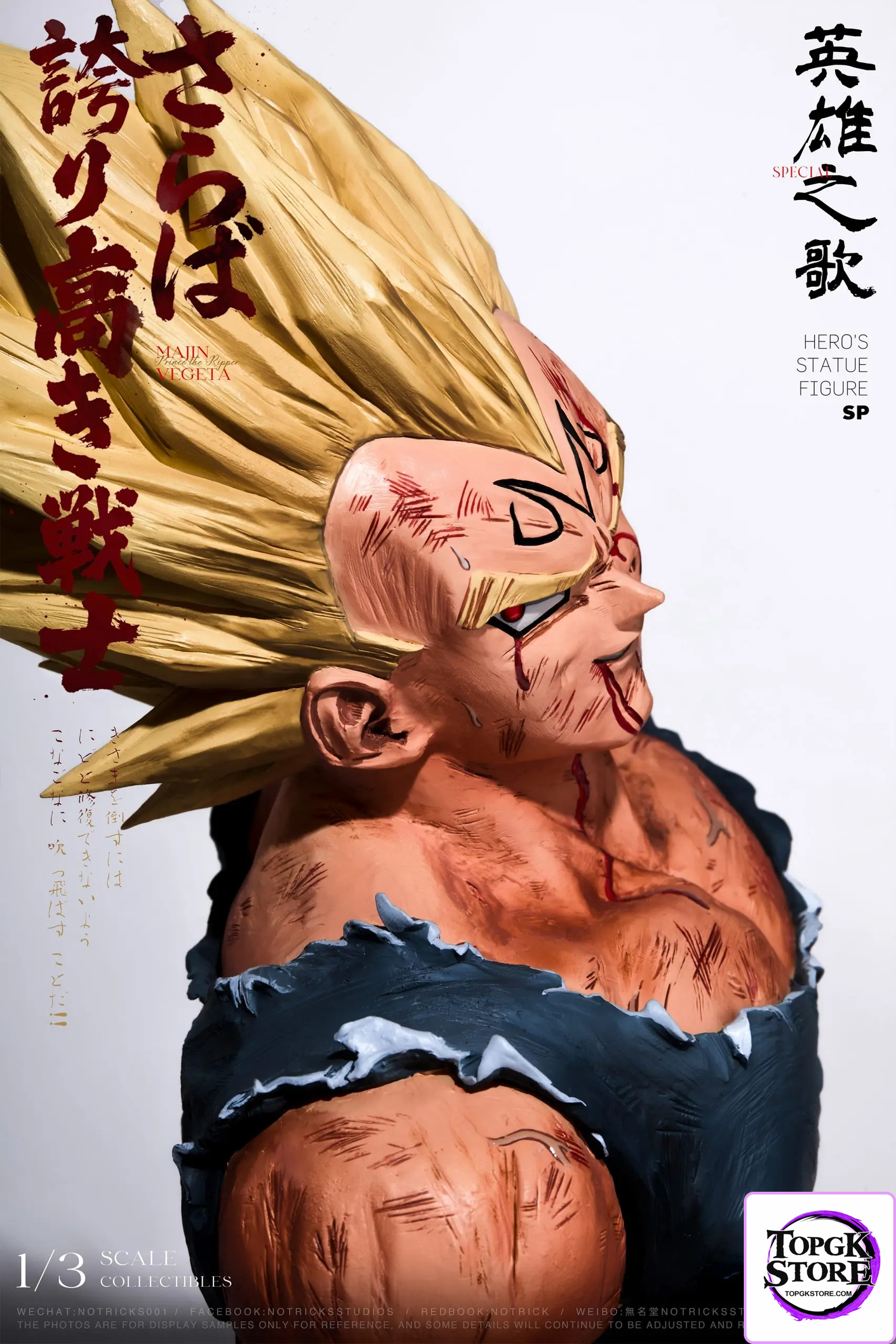 NOTRICKS Studio – Dragon Ball Vegeta Bust - Photo 2 | TopGKStore