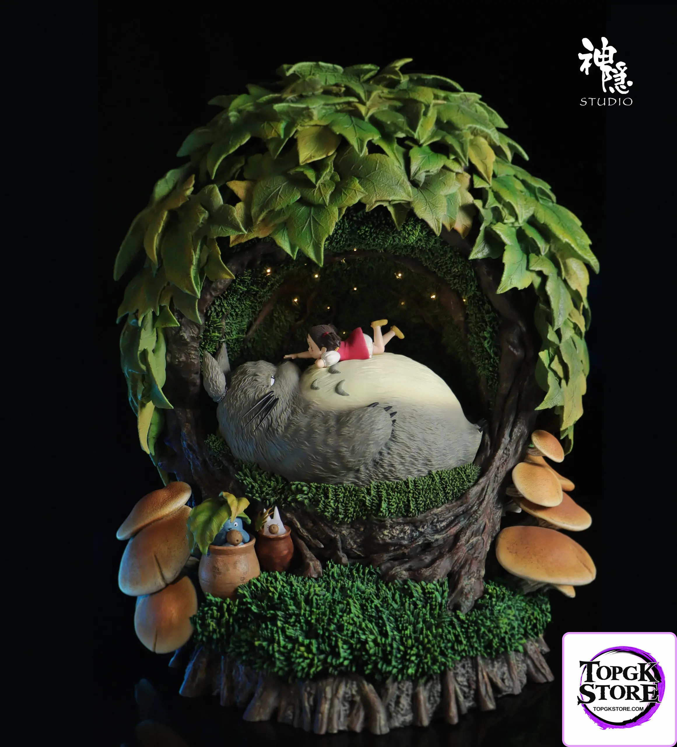 Shen Yin Studio – My Neighbor Totoro Silhouette Moment Series Resting in the Tree Hole - Photo 1 | TopGKStore