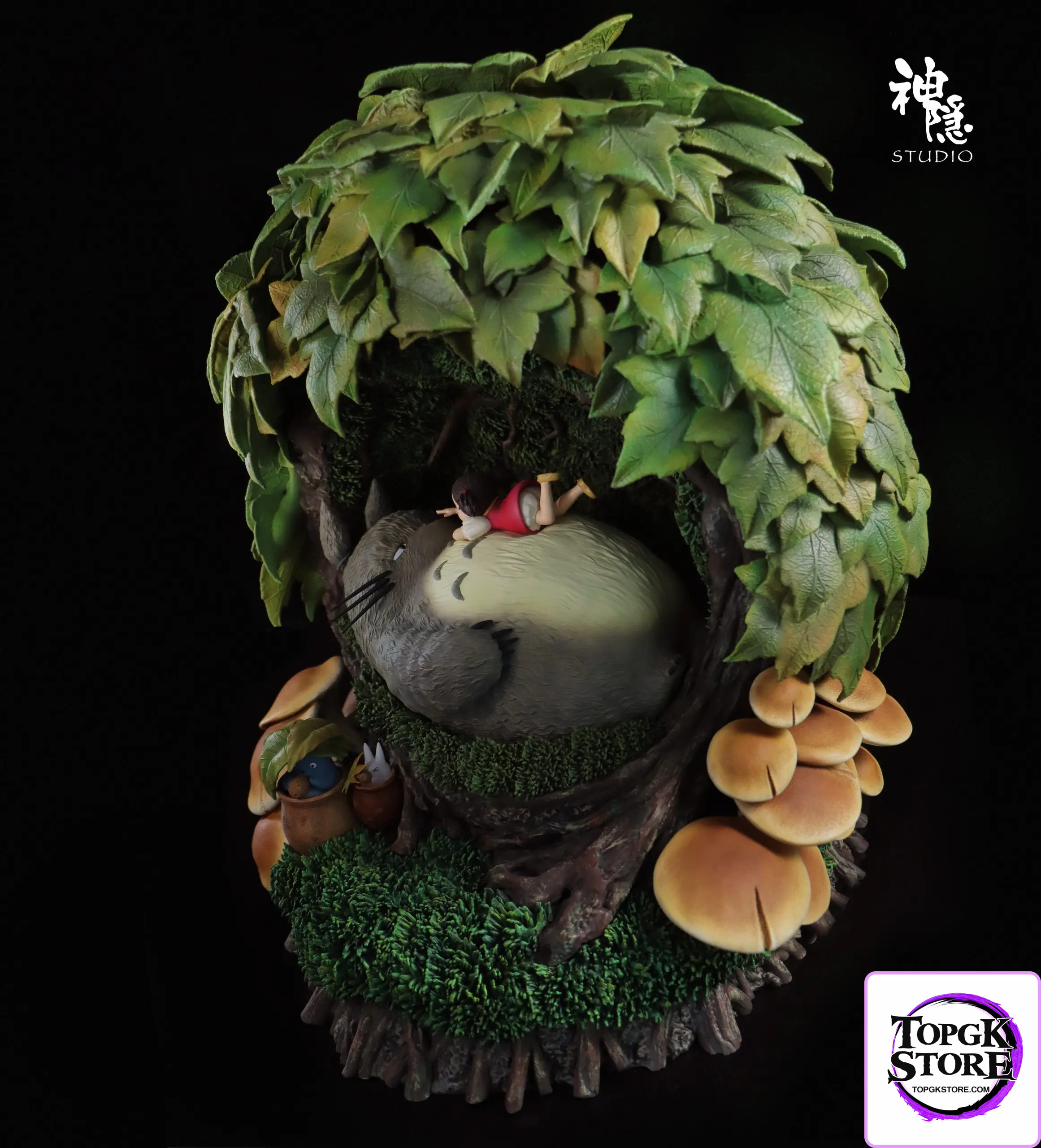 Shen Yin Studio – My Neighbor Totoro Silhouette Moment Series Resting in the Tree Hole - Photo 4 | TopGKStore