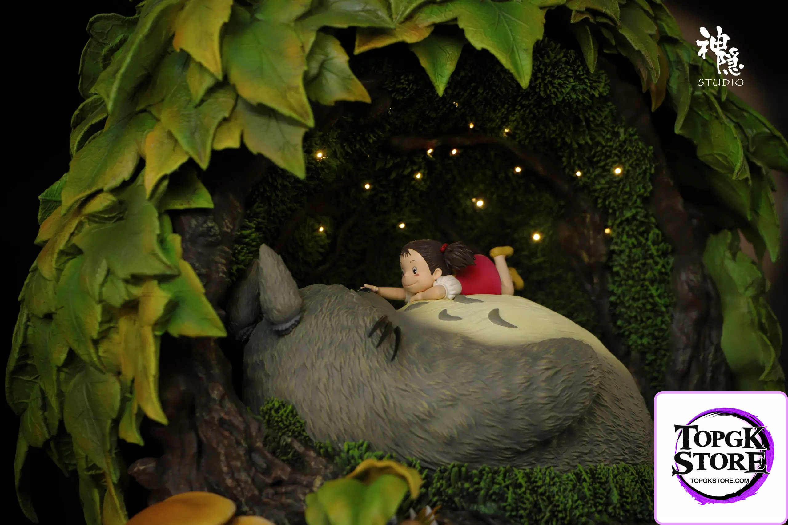 Shen Yin Studio – My Neighbor Totoro Silhouette Moment Series Resting in the Tree Hole - Photo 2 | TopGKStore