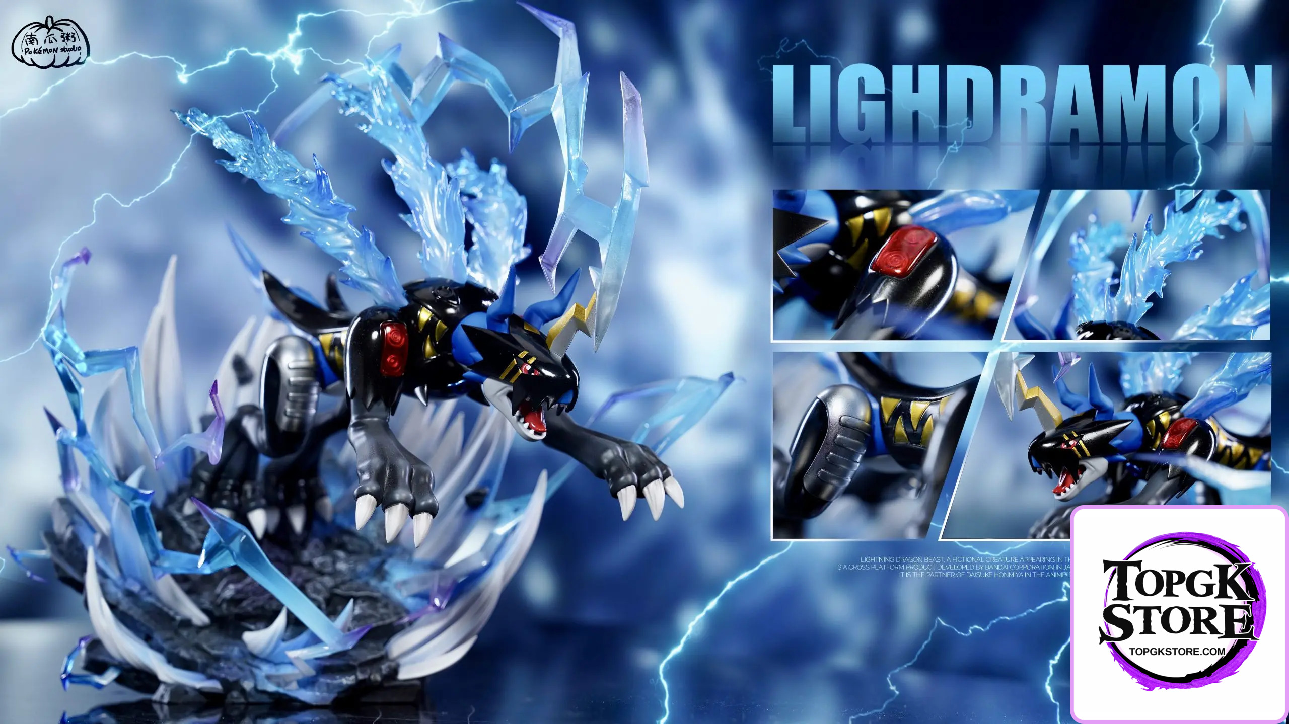 Nan Gua Zhou Studio – Digimon Roar of the Thunderclap Lighdramon - Photo 5 | TopGKStore