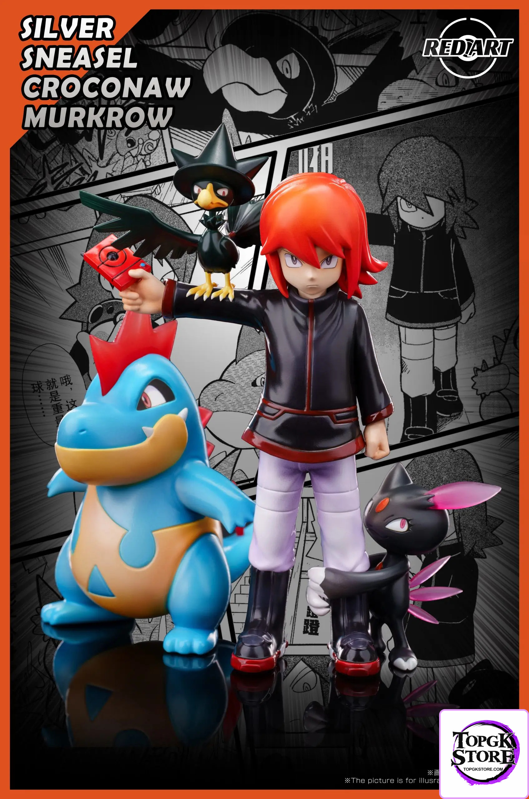 RED ART Studio – Pokémon Speical Silver & Murkrow & Sneasel & Croconaw - Photo 2 | TopGKStore
