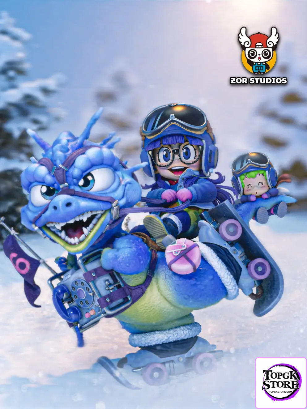 ZOR Studio – Dr. Slump Frontispiece Vehicle Series 04 Arale Riding a Dragon - Photo 1 | TopGKStore