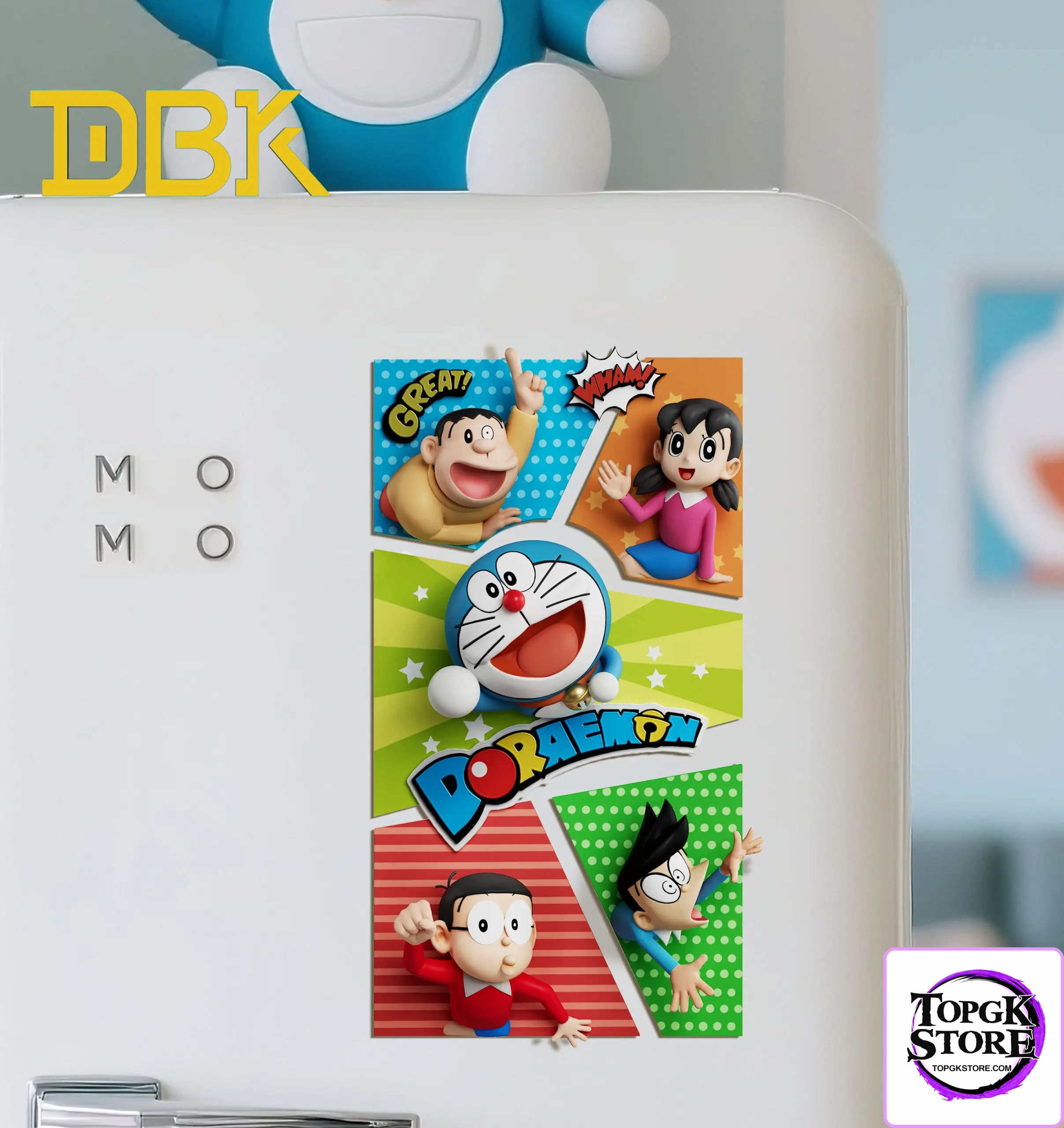 DBK Studio – Doraemon Fridge Magnet Set - Photo 2 | TopGKStore