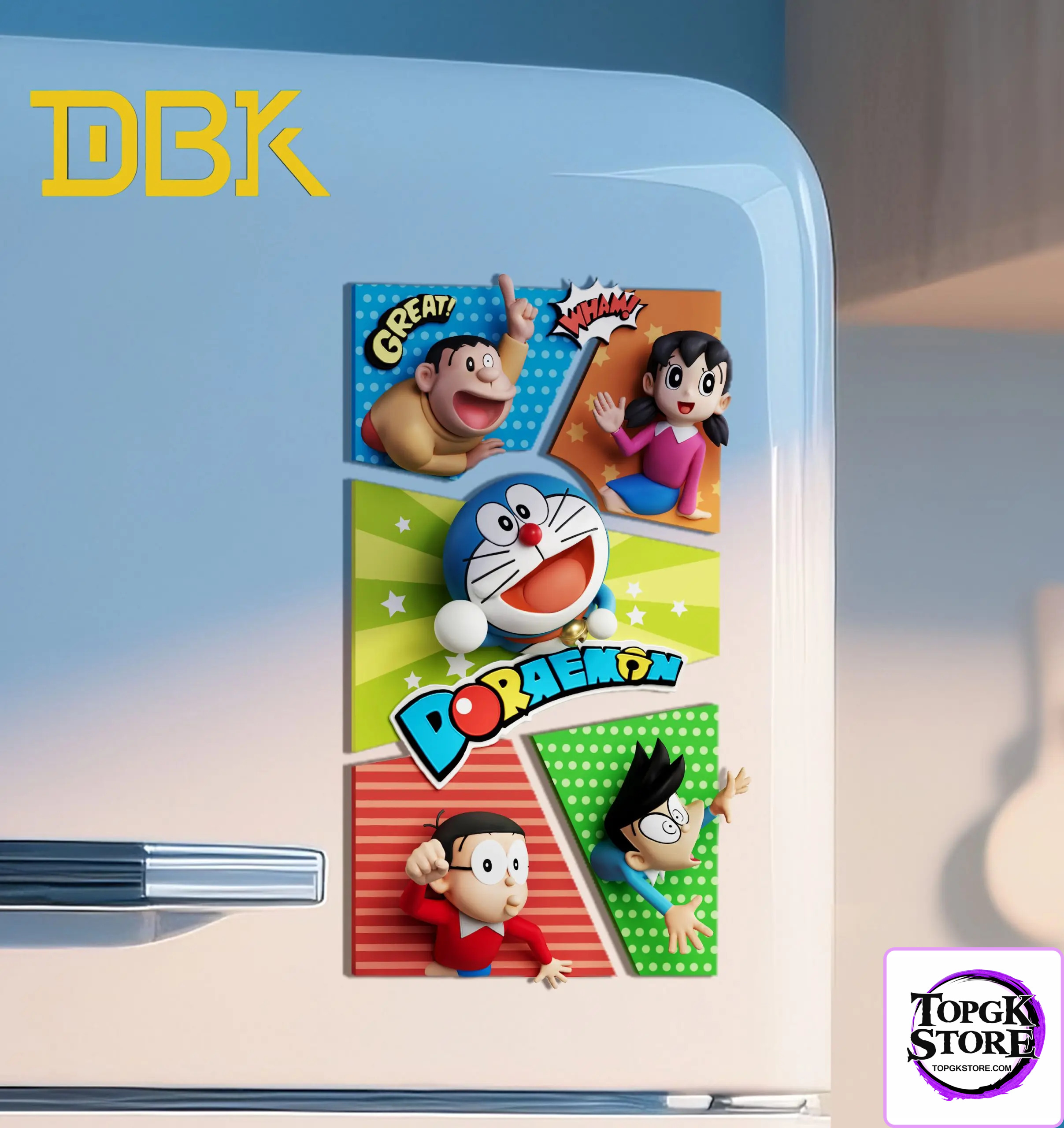 DBK Studio – Doraemon Fridge Magnet Set - Photo 3 | TopGKStore