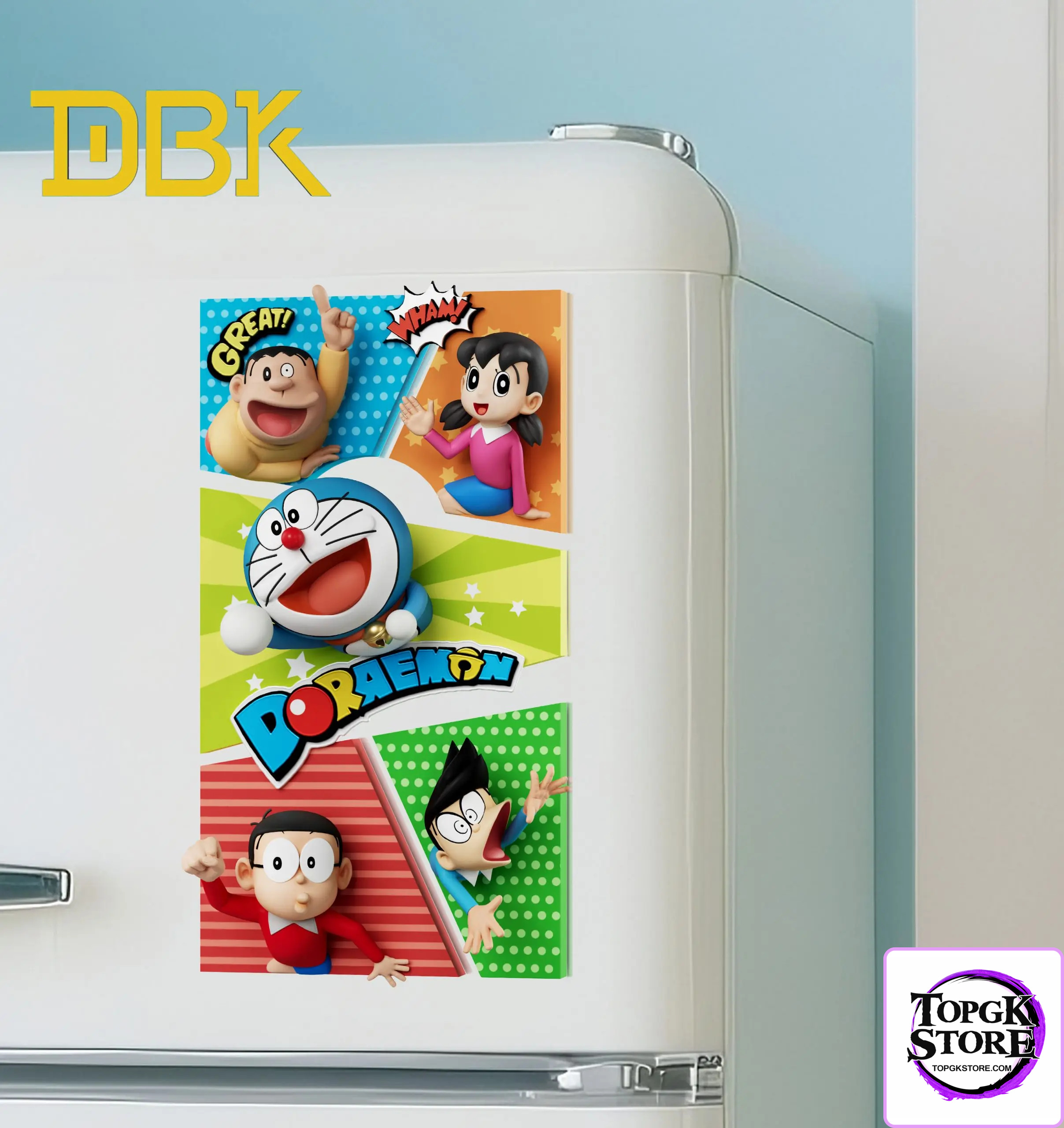 DBK Studio – Doraemon Fridge Magnet Set - Photo 4 | TopGKStore