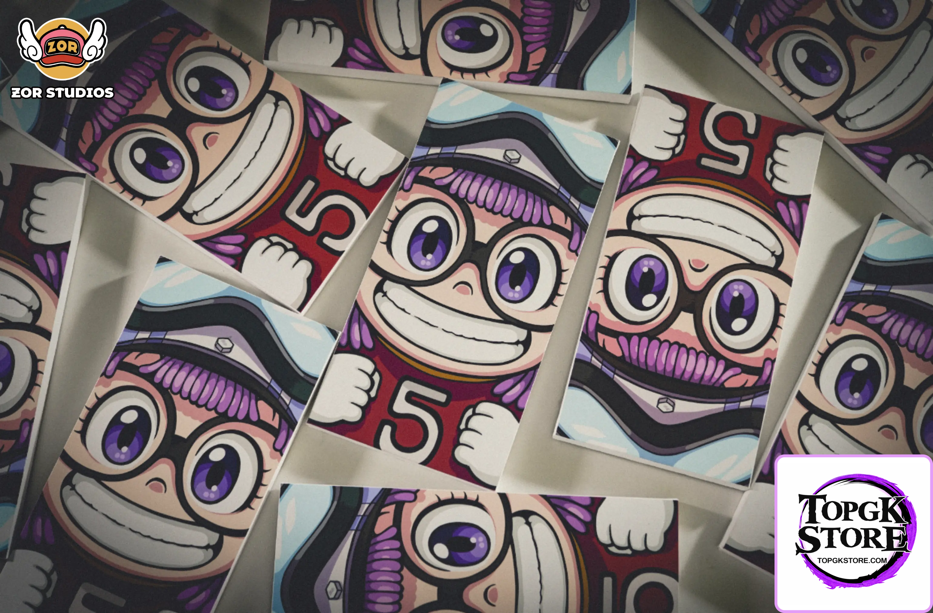 ZOR Studio – Dr. Slump Hand Painted Art Poster Penguin Village Smiley Squad - Photo 2 | TopGKStore