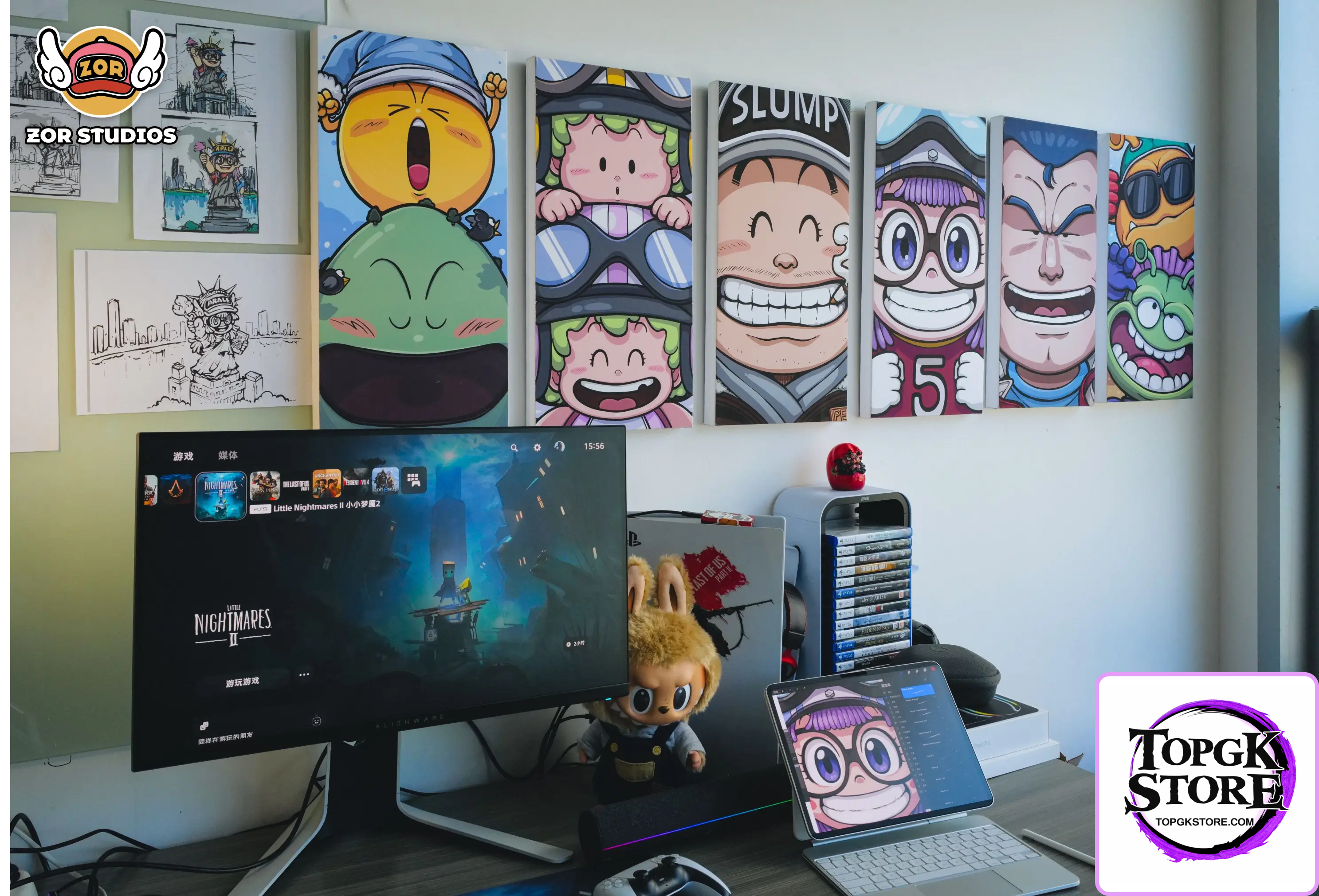ZOR Studio – Dr. Slump Hand Painted Art Poster Penguin Village Smiley Squad - Photo 8 | TopGKStore
