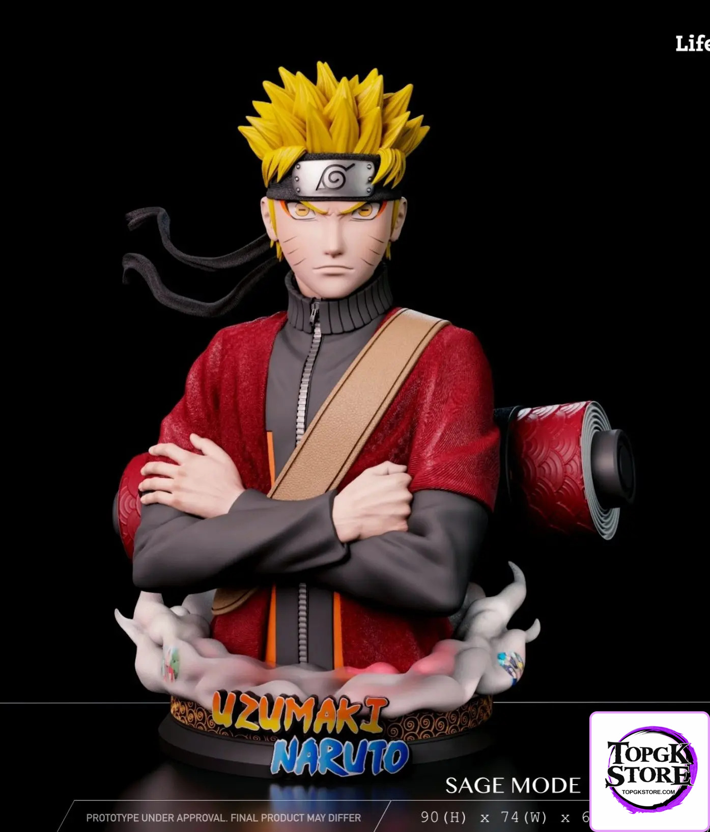 PowerClub Studio – Naruto First Appearance in Sage Mode 1/1 Bust - Photo 1 | TopGKStore