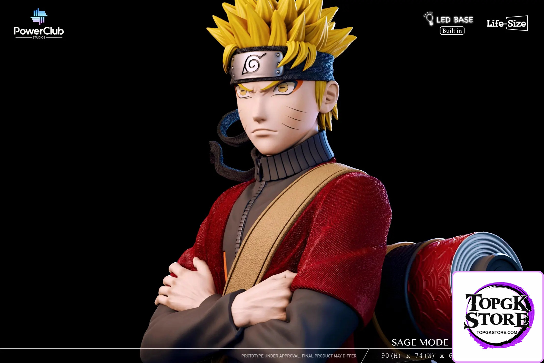 PowerClub Studio – Naruto First Appearance in Sage Mode 1/1 Bust - Photo 2 | TopGKStore