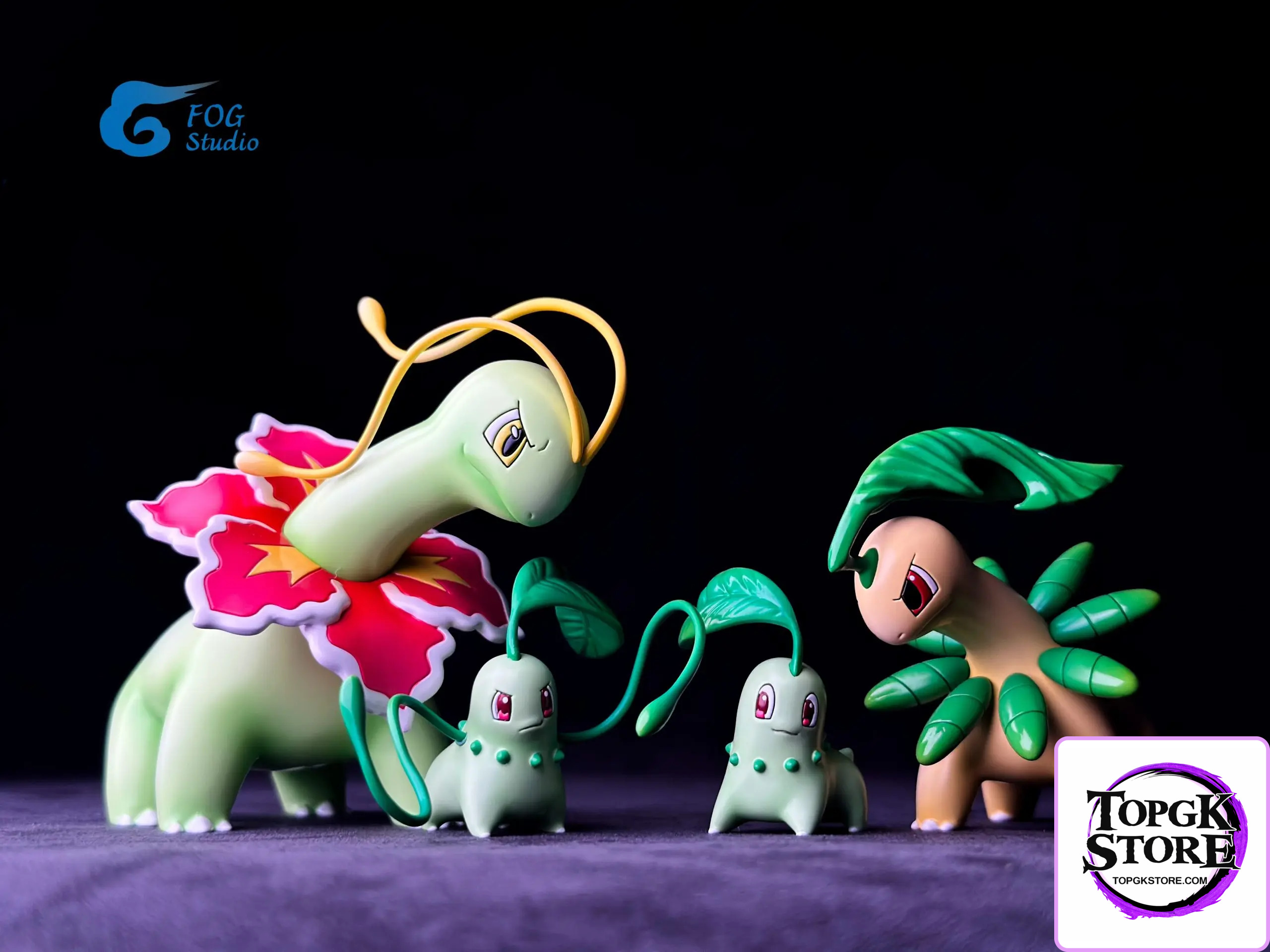 FOG Studio – Pokémon scaleworld 1/20 Meganium Evolution Set - Photo 1 | TopGKStore