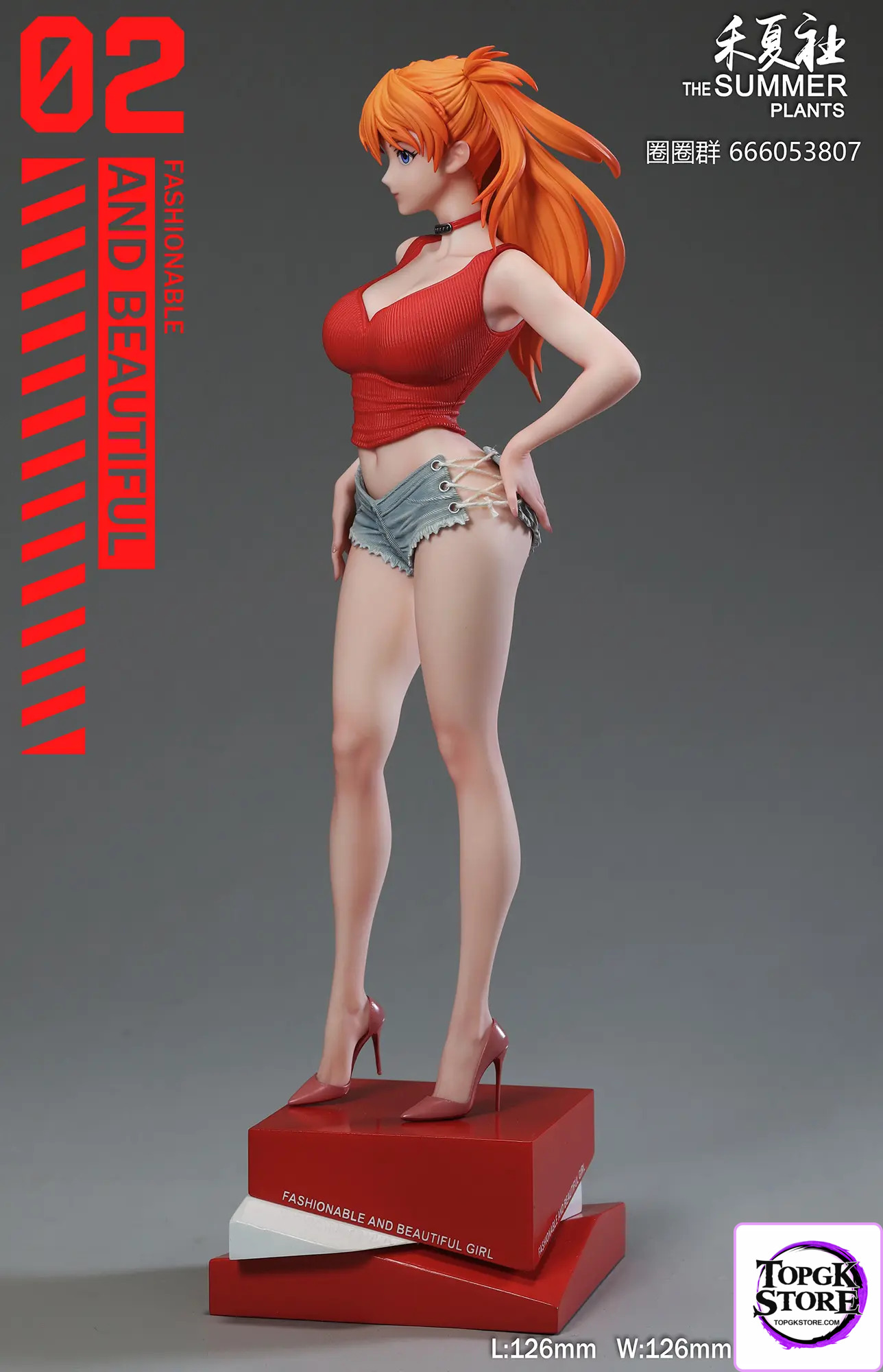 THE SUMMER PLANTS Studio – Neon Genesis Evangelion Summer Girlfriend Series Campus Belle Asuka - Photo 7 | TopGKStore