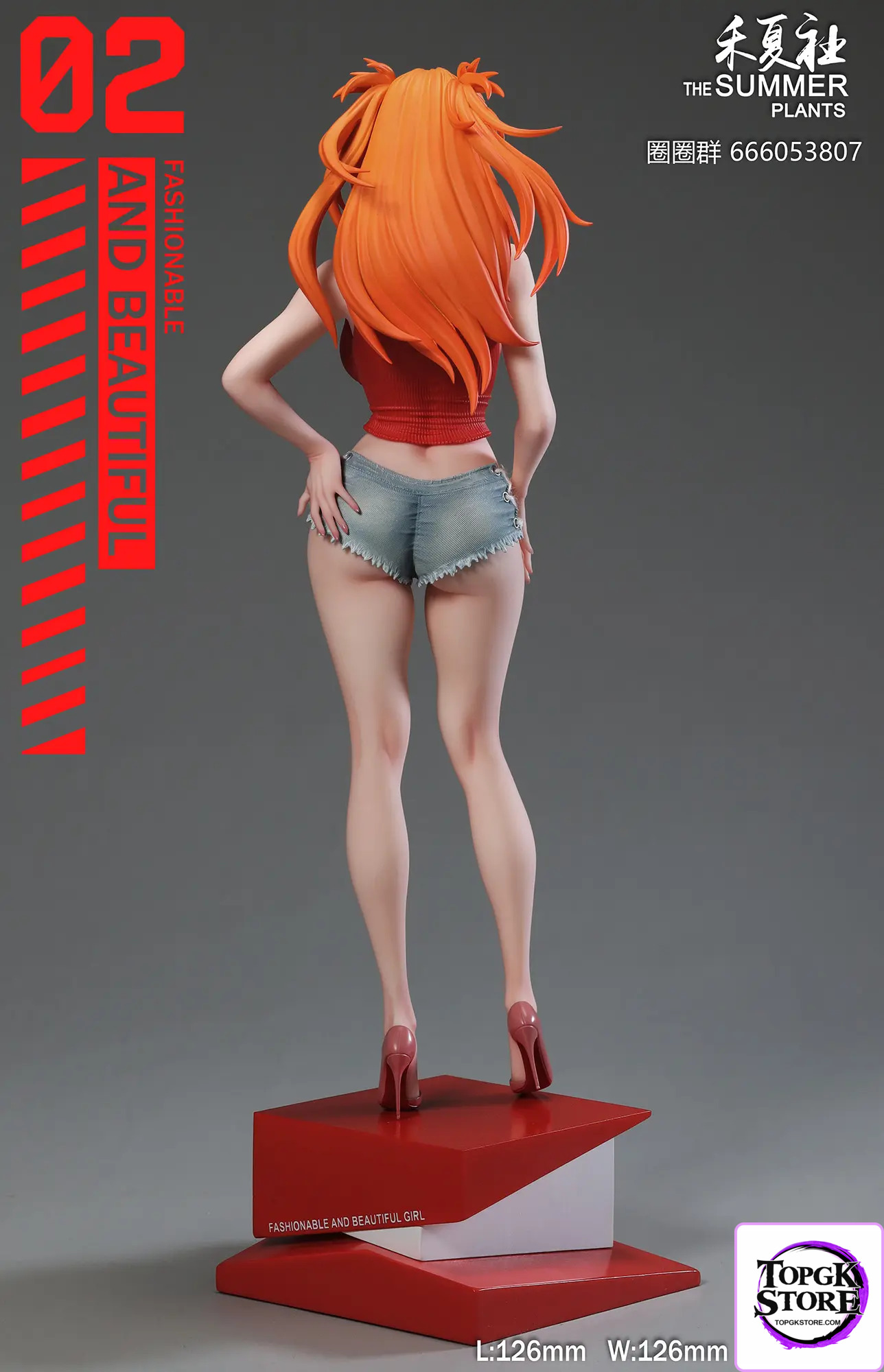 THE SUMMER PLANTS Studio – Neon Genesis Evangelion Summer Girlfriend Series Campus Belle Asuka - Photo 5 | TopGKStore