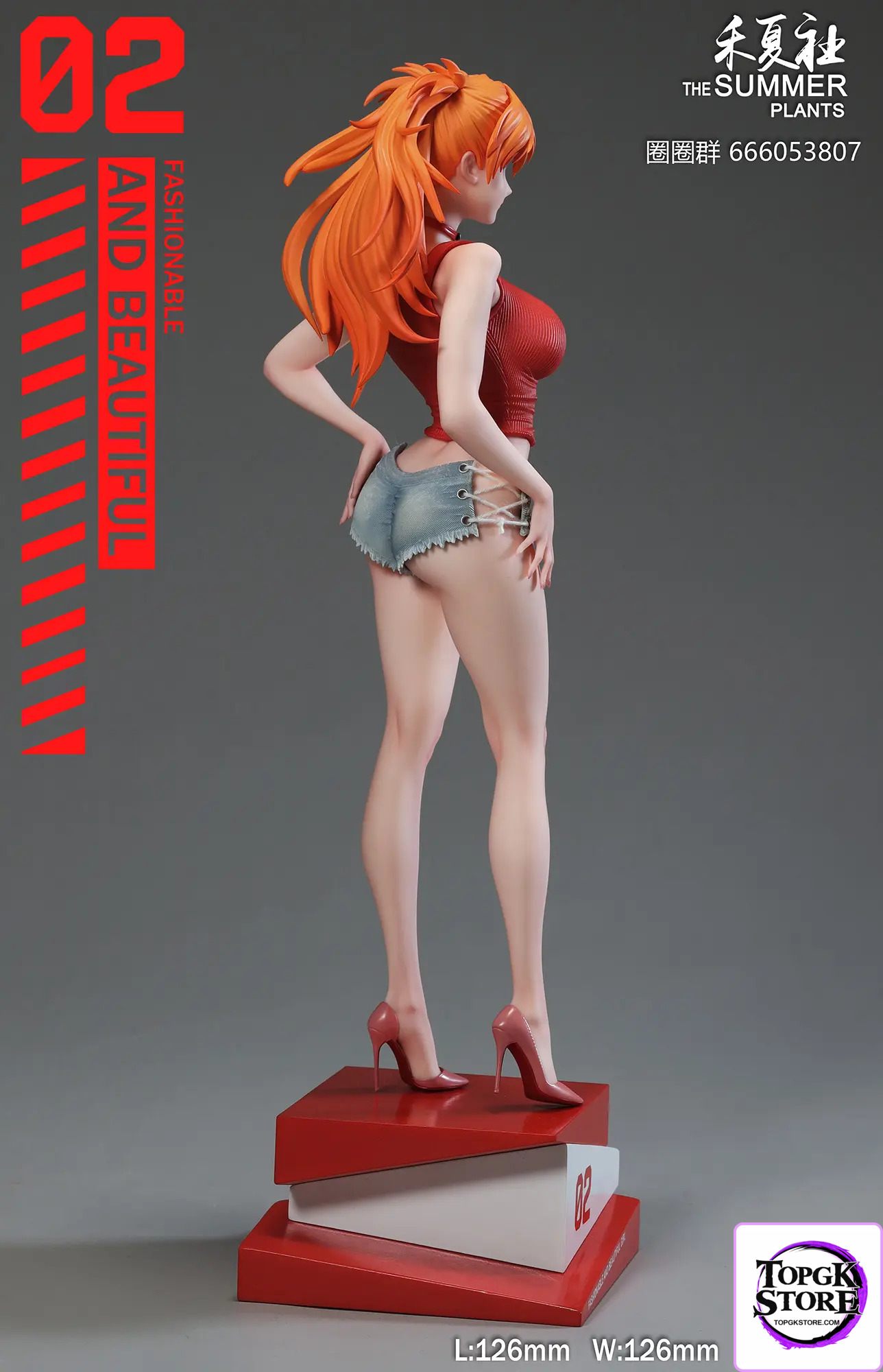 THE SUMMER PLANTS Studio – Neon Genesis Evangelion Summer Girlfriend Series Campus Belle Asuka - Photo 4 | TopGKStore