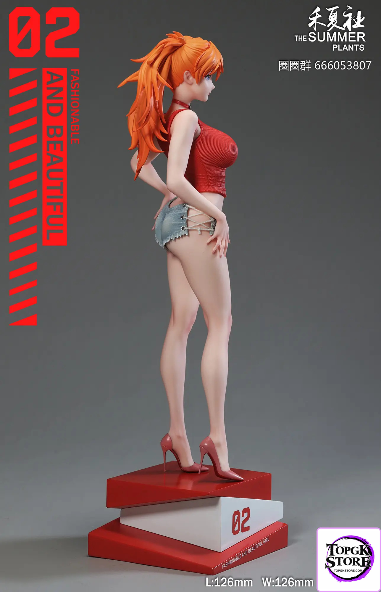 THE SUMMER PLANTS Studio – Neon Genesis Evangelion Summer Girlfriend Series Campus Belle Asuka - Photo 3 | TopGKStore