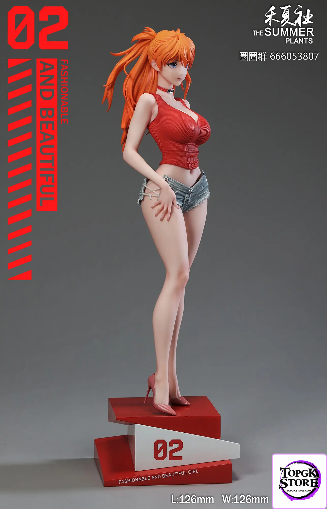 THE SUMMER PLANTS Studio – Neon Genesis Evangelion Summer Girlfriend Series Campus Belle Asuka - Photo 2 | TopGKStore