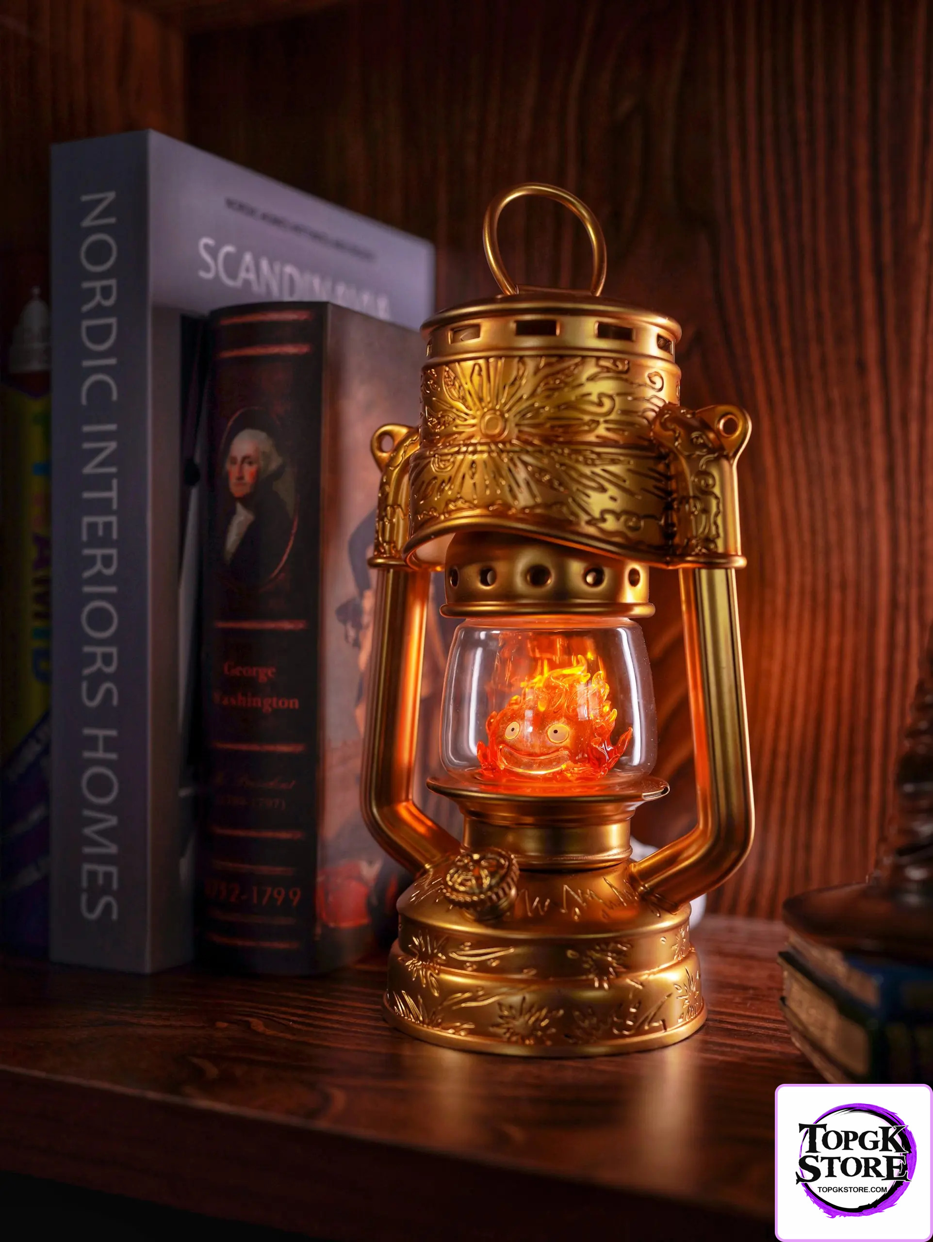 Long Miao Studio – Howl’s Moving Castle Hayao Miyazaki Series Kerosene Lamp Calcifer - Photo 1 | TopGKStore