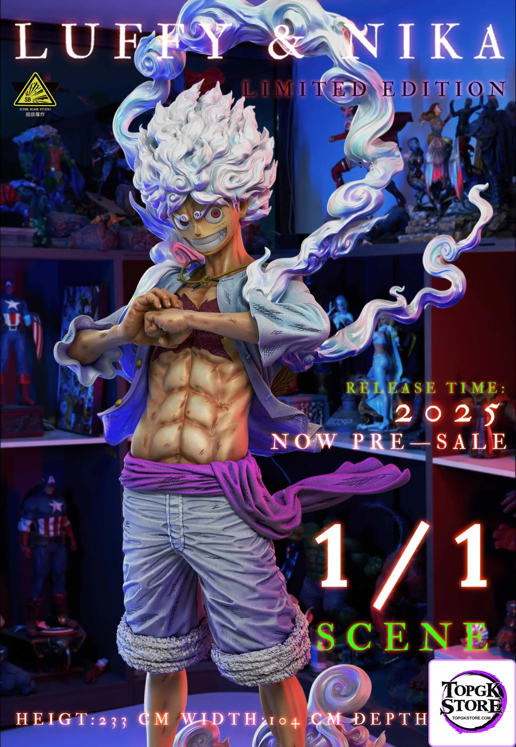 Super Bomb Studio – One Piece 1/1 & 1/2 Nikka Luffy 2.0 - Photo 4 | TopGKStore