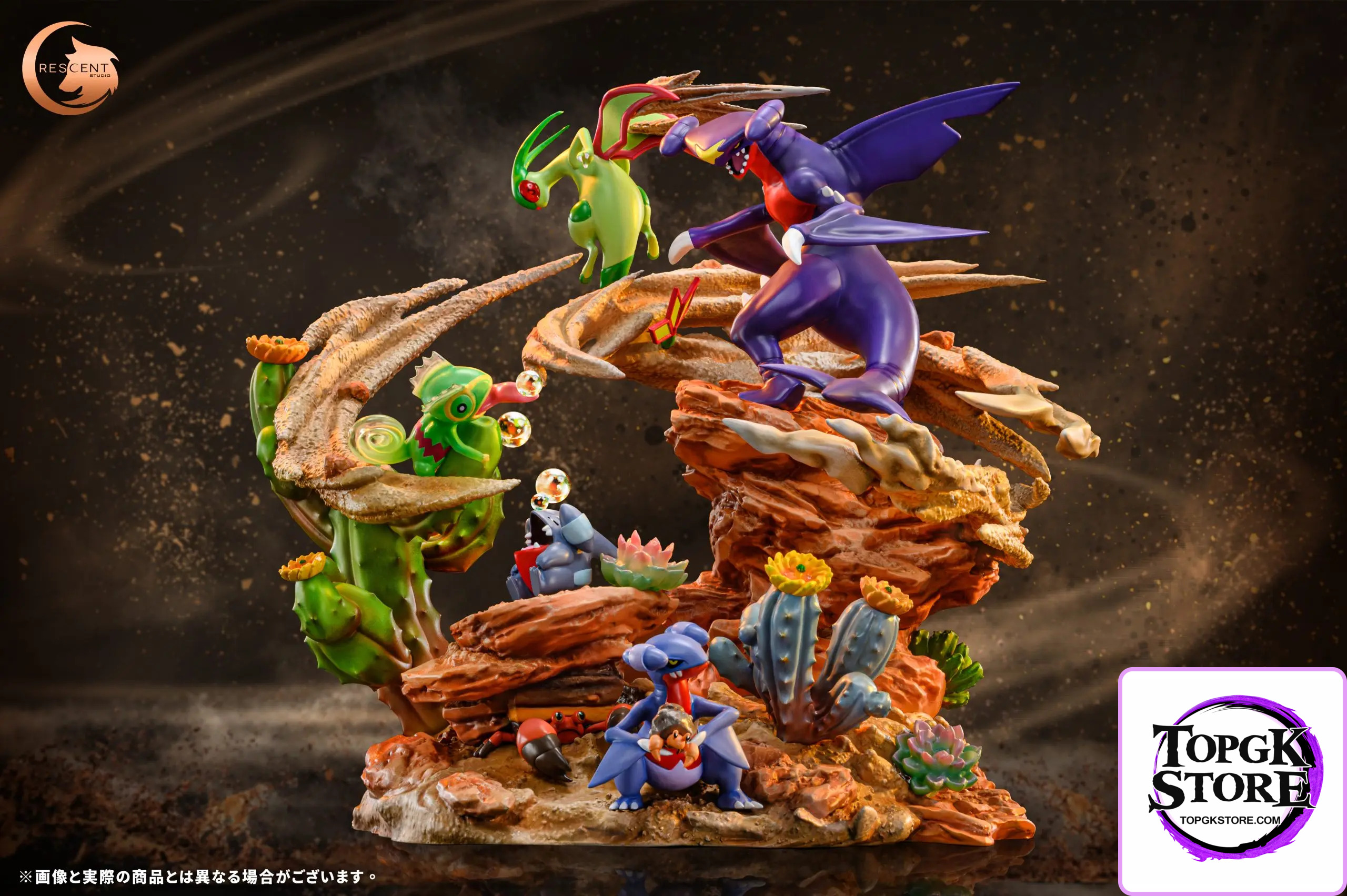 Blossom Studio – Pokémon Ecological Diorama Series Desert Scene Garchomp - Photo 1 | TopGKStore