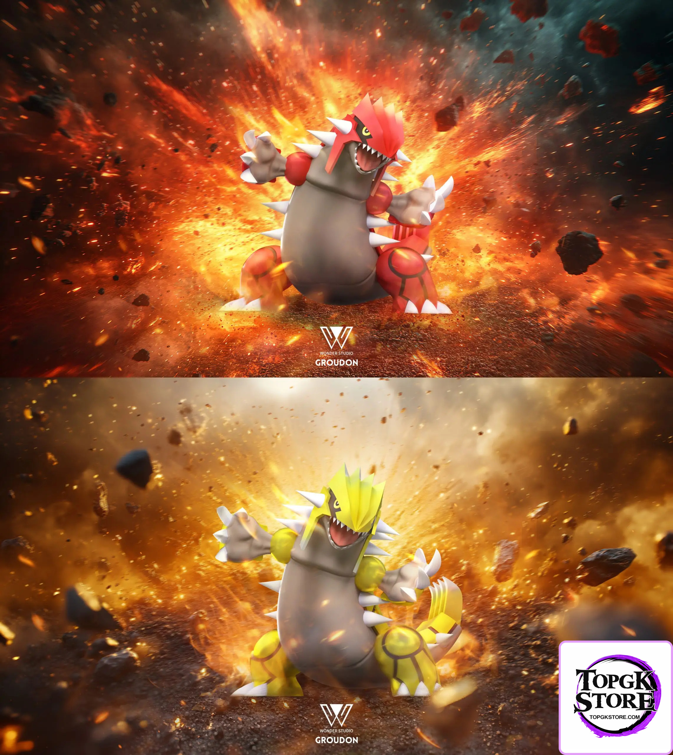 Wonder Studio – Pokémon Hoenn Region Three Gods Groudon & Kyogre & Rayquaza - Photo 1 | TopGKStore
