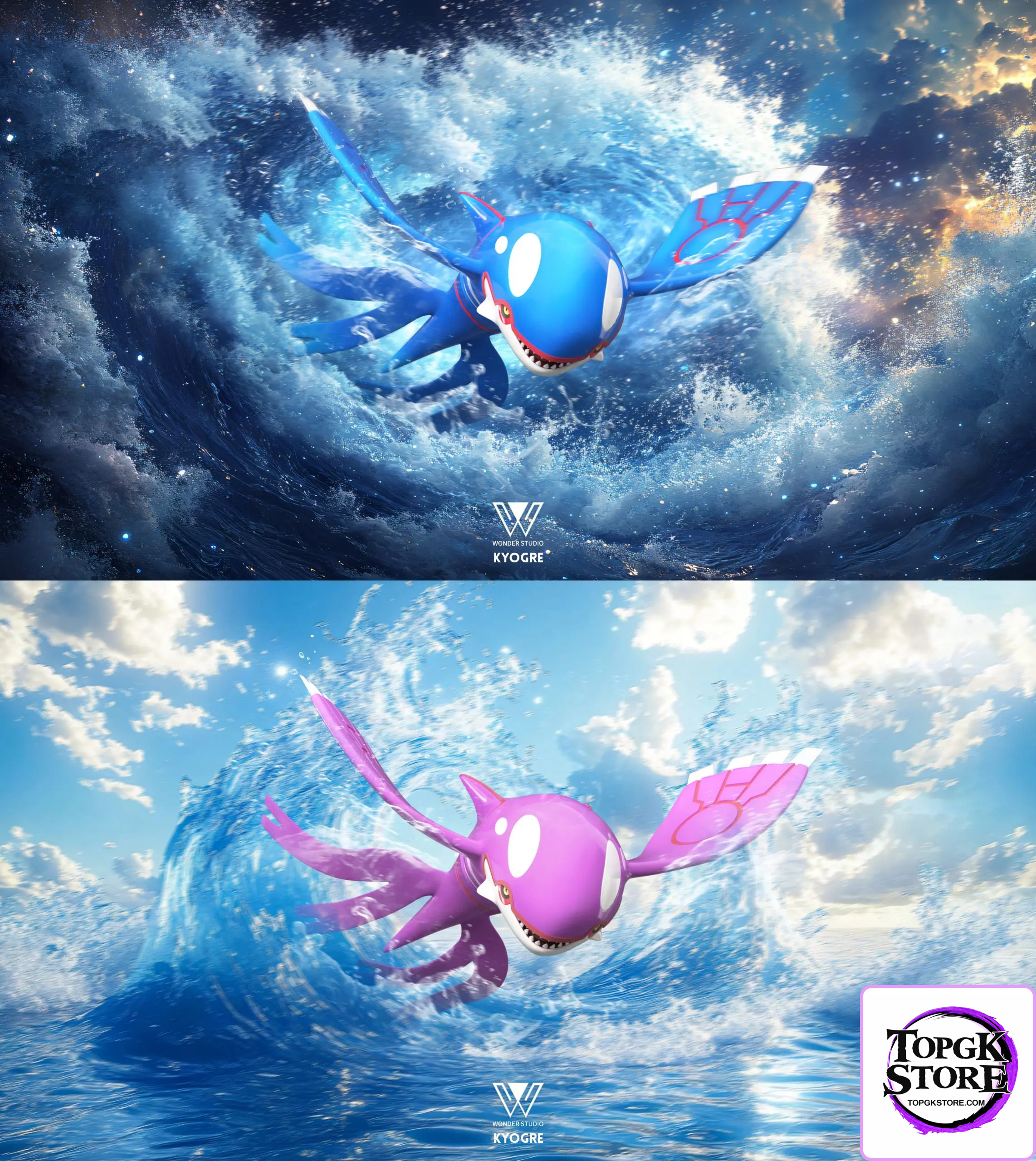 Wonder Studio – Pokémon Hoenn Region Three Gods Groudon & Kyogre & Rayquaza - Photo 2 | TopGKStore