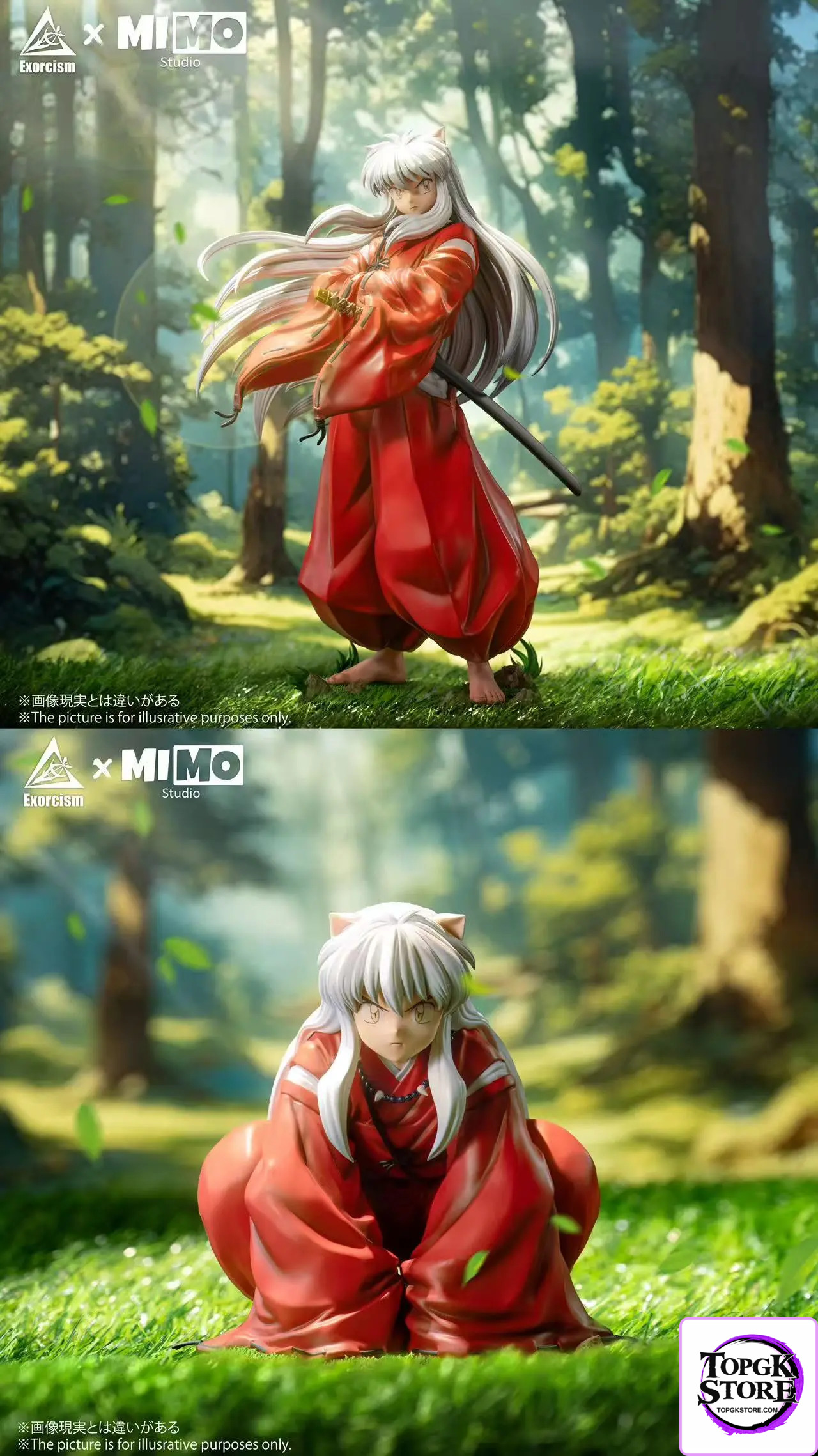 Mimo Studio & Exorcism Studio – Inuyasha Dual Form Statue - Photo 12 | TopGKStore