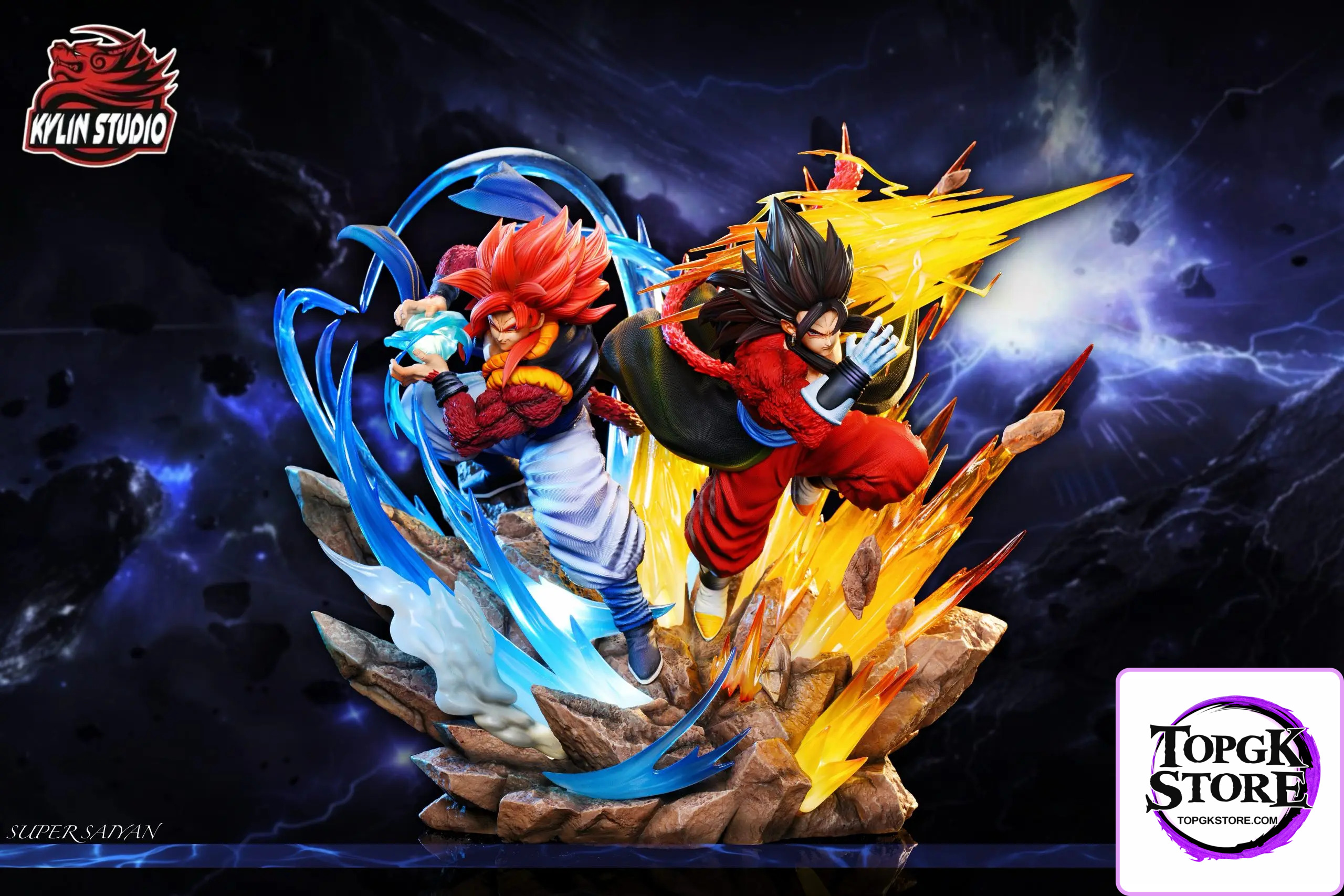 Kylin Studio – Dragon Ball Classic Characters Series #12 Super Saiyan 4 Gogeta & Vegito - Photo 3 | TopGKStore