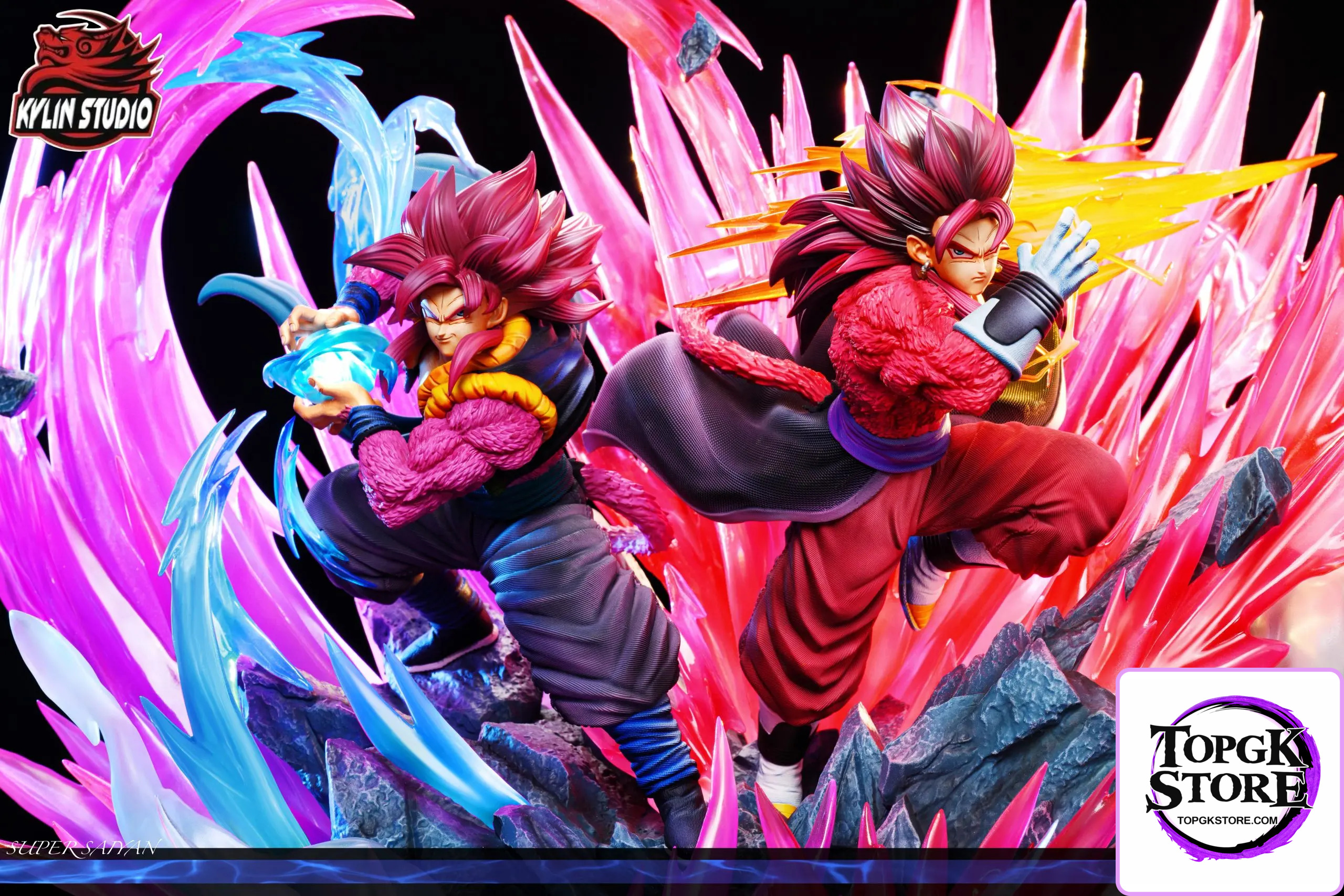 Kylin Studio – Dragon Ball Classic Characters Series #12 Super Saiyan 4 Gogeta & Vegito - Photo 8 | TopGKStore