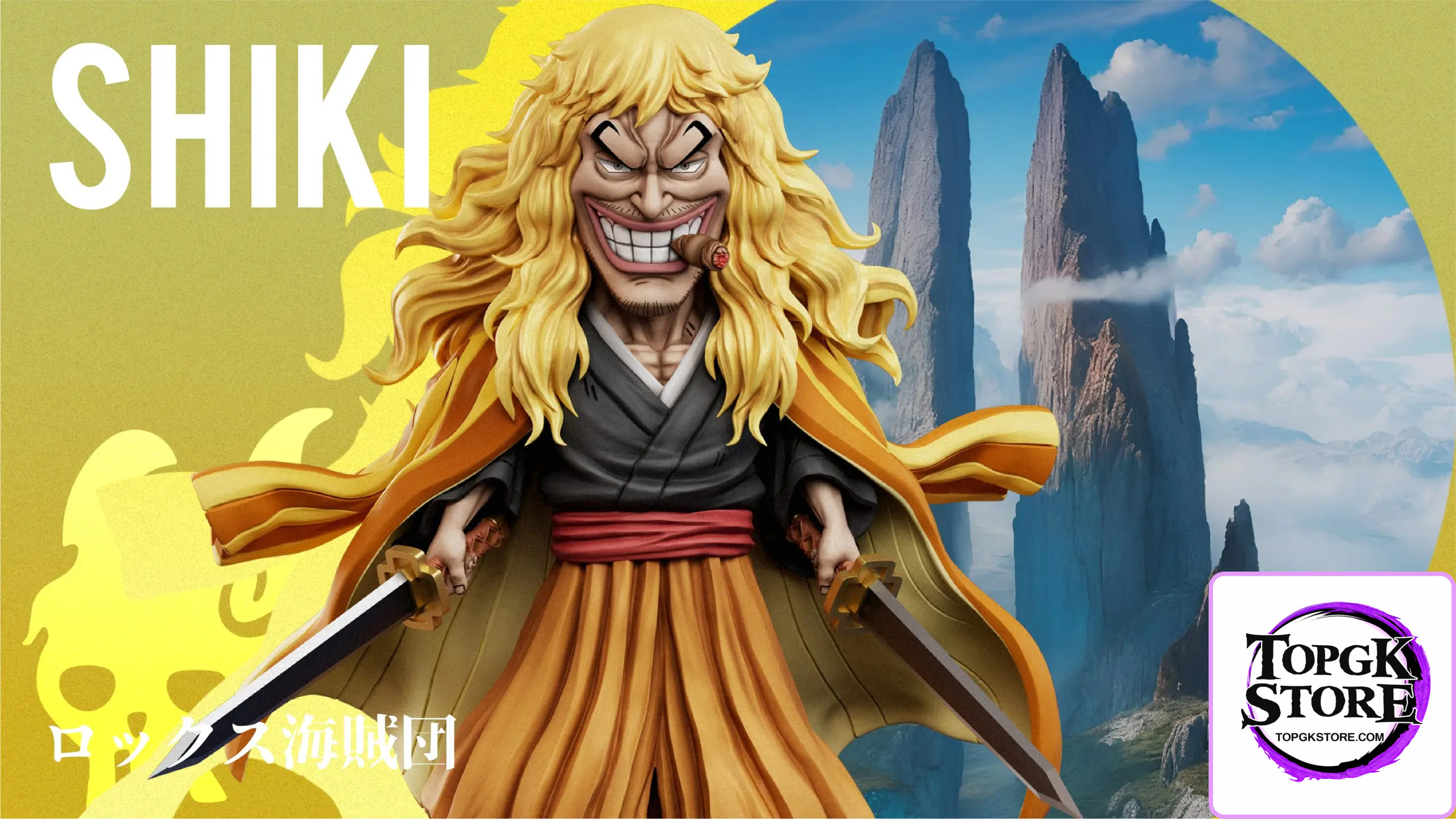 YZ Studio – One Piece God Valley Incident #3 Rocks Pirates Golden Lion Shiki - Photo 2 | TopGKStore