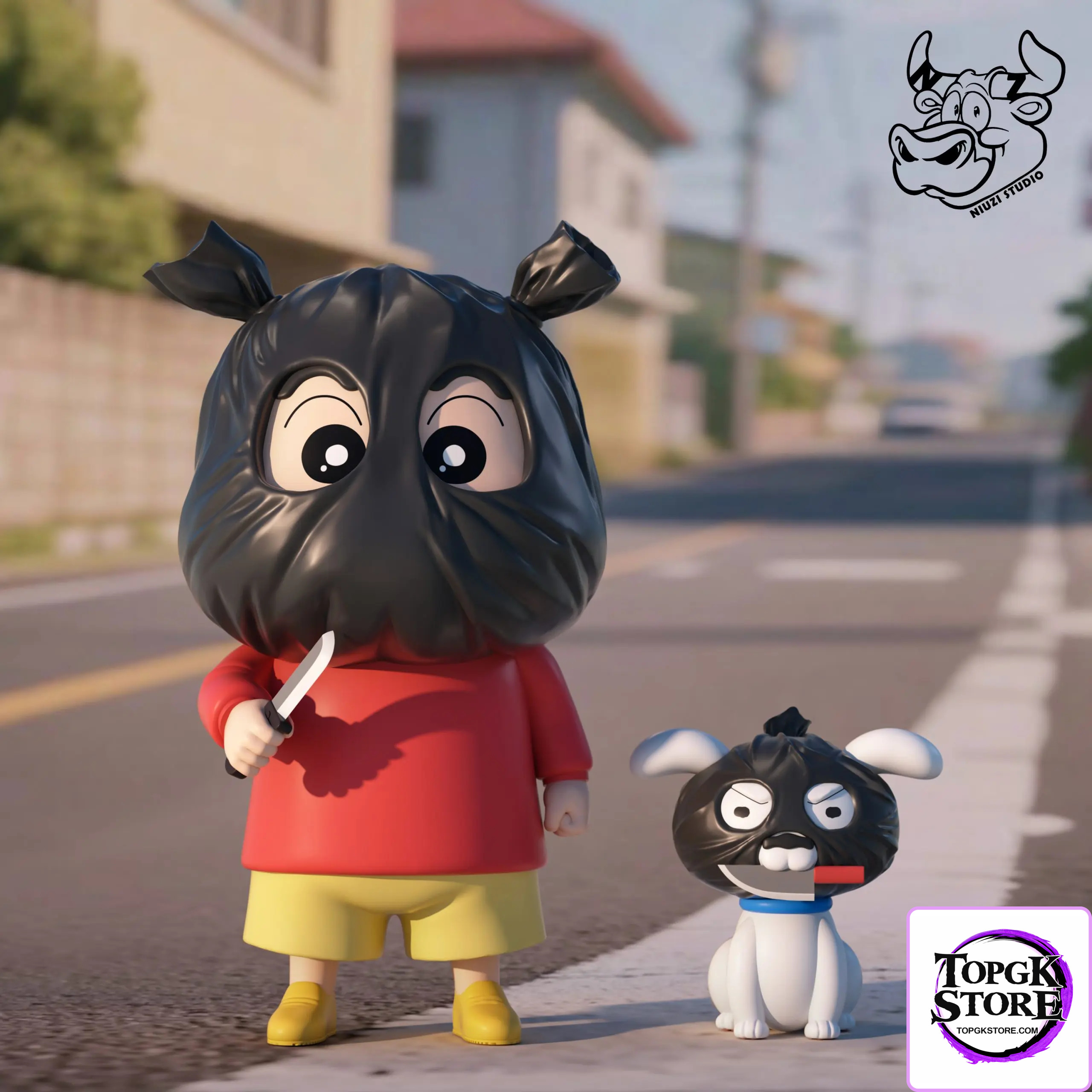 NIUZI Studio – Crayon Shin-chan Robbery Shinnosuke Nohara & Shiro - Photo 1 | TopGKStore